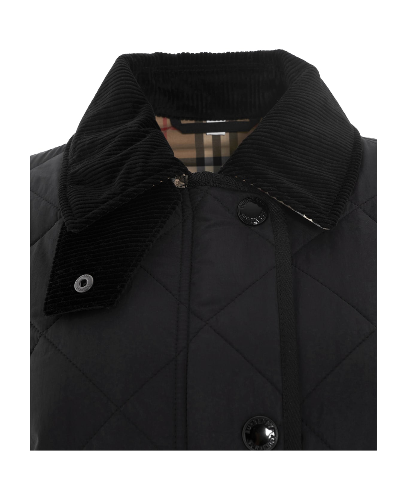 Burberry Quilted Jacket 'cotswold' - Black