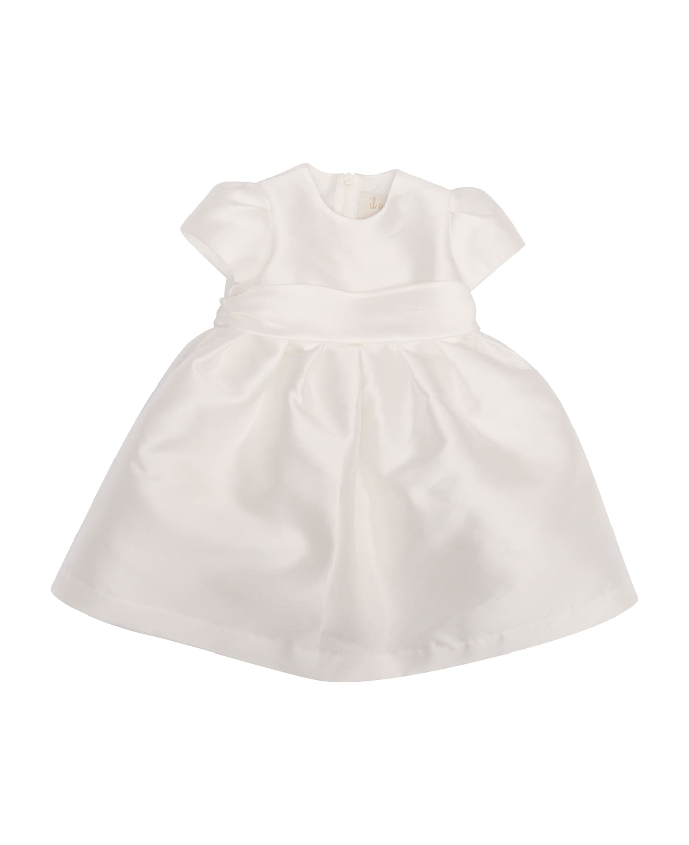 Il Gufo Short-sleeve Dress - WHITE