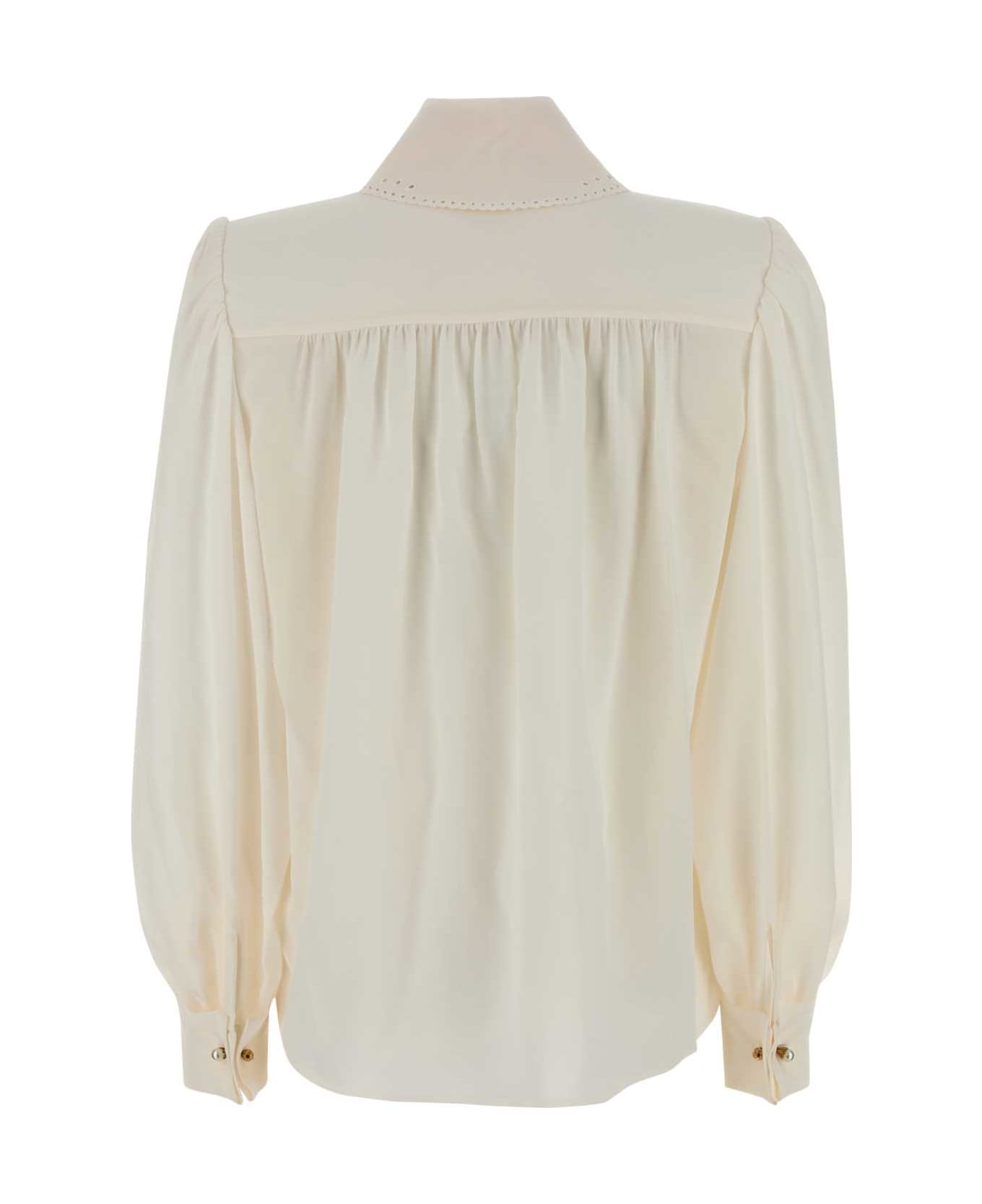 Chloé White Crepe Shirt - ICONICMILK
