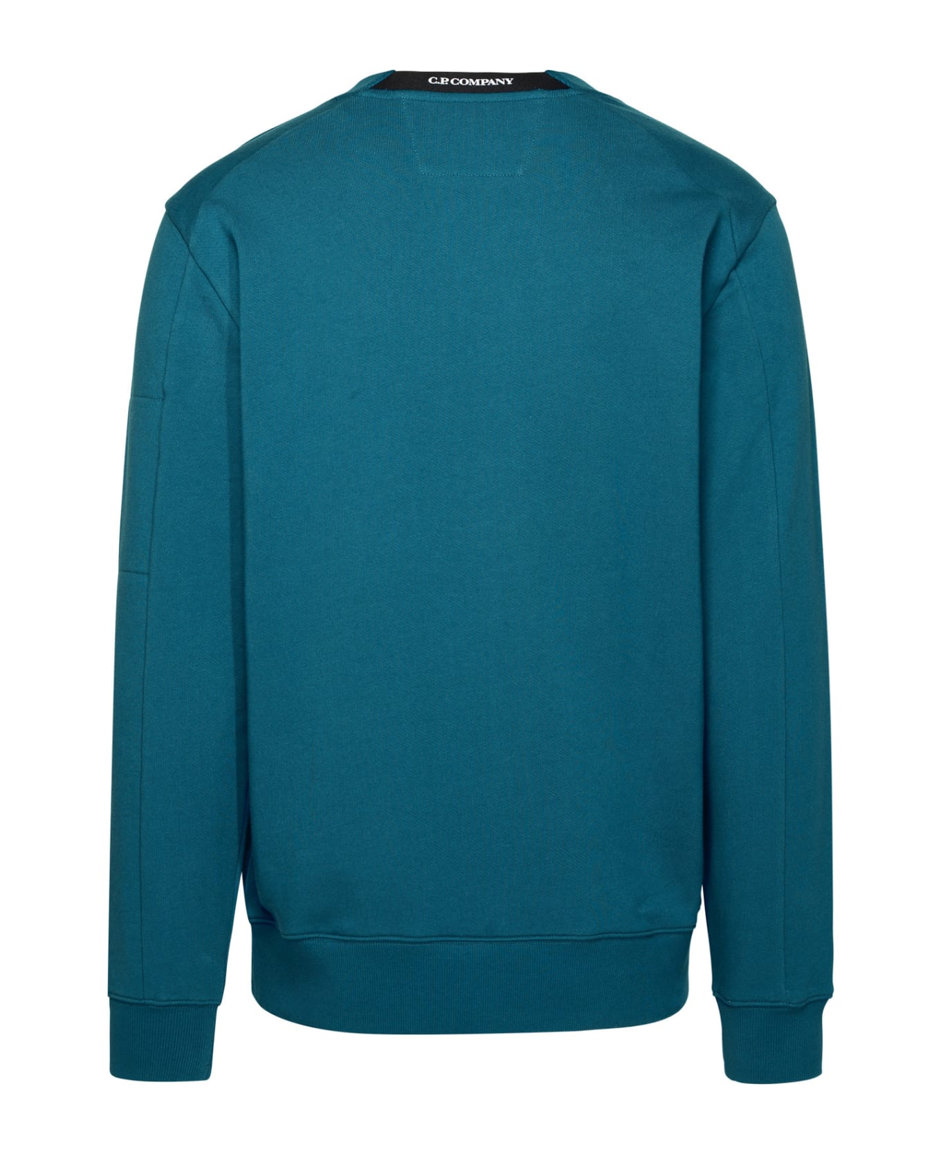 C.P. Company 'diagonal Raised Fleece' Blue Cotton Sweatshirt - Blue