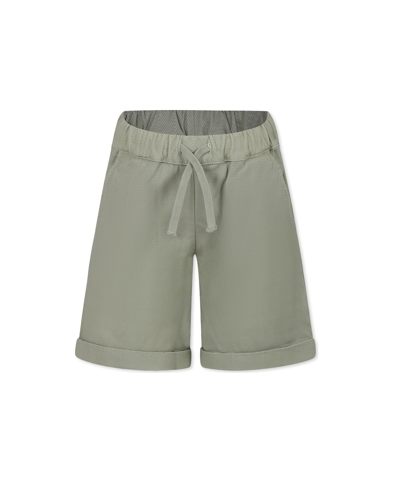 Dondup Green Shorts For Boy With Logo - Green