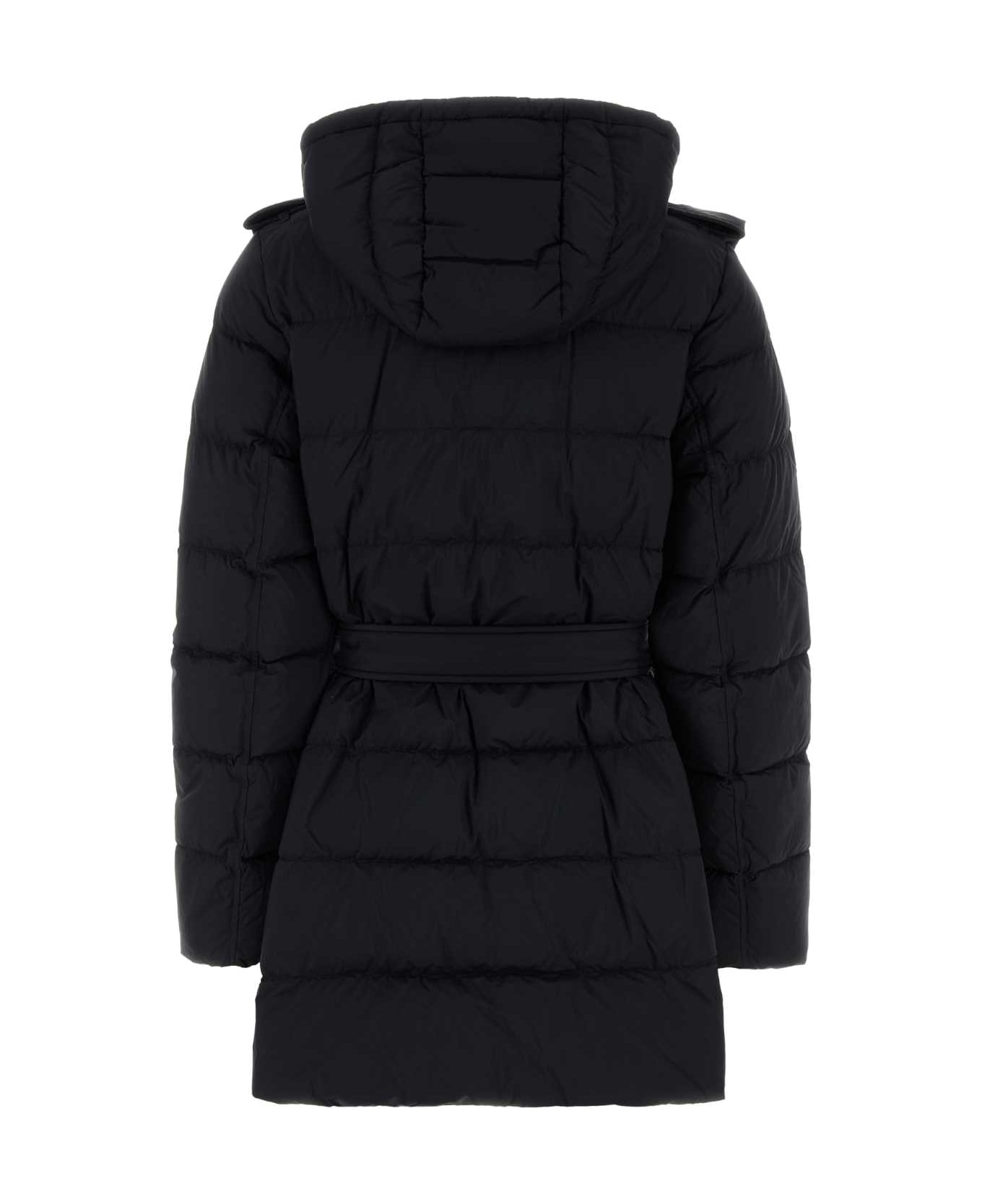 Burberry Midnight Blue Nylon Down Jacket - BLACK