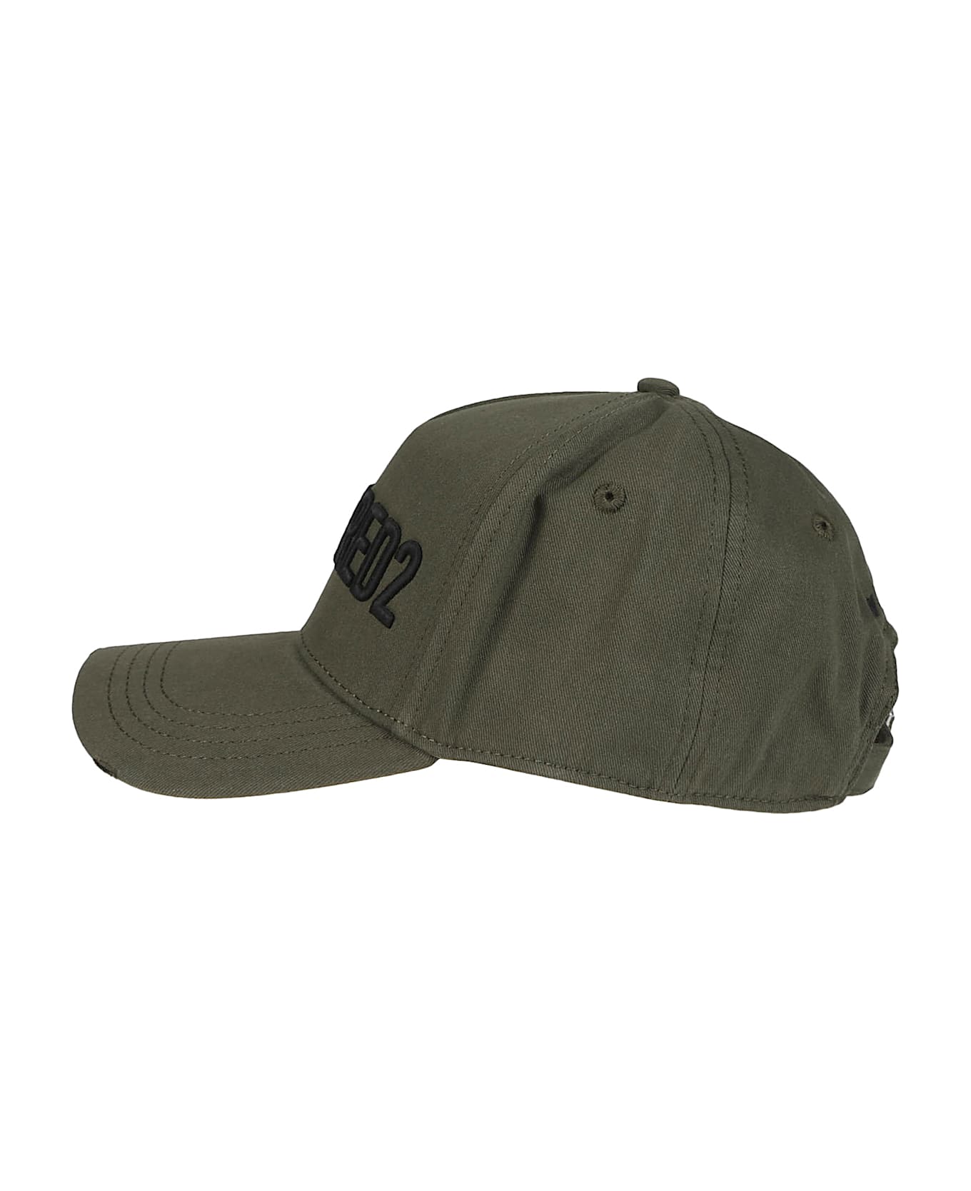 Dsquared2 Technicolor Baseball Cap - Verde Militare/nero