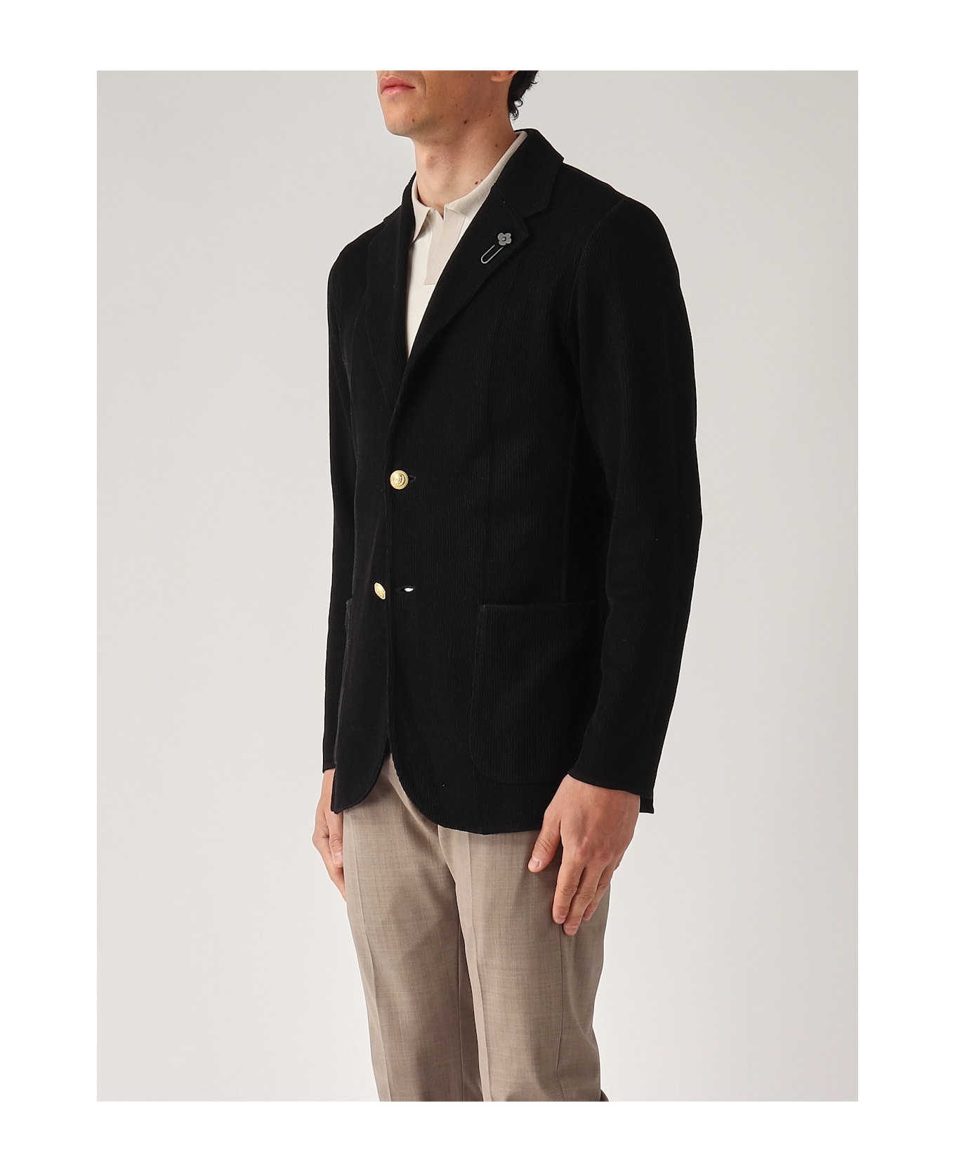 Lardini Giacca Maglia Jacket - NERO