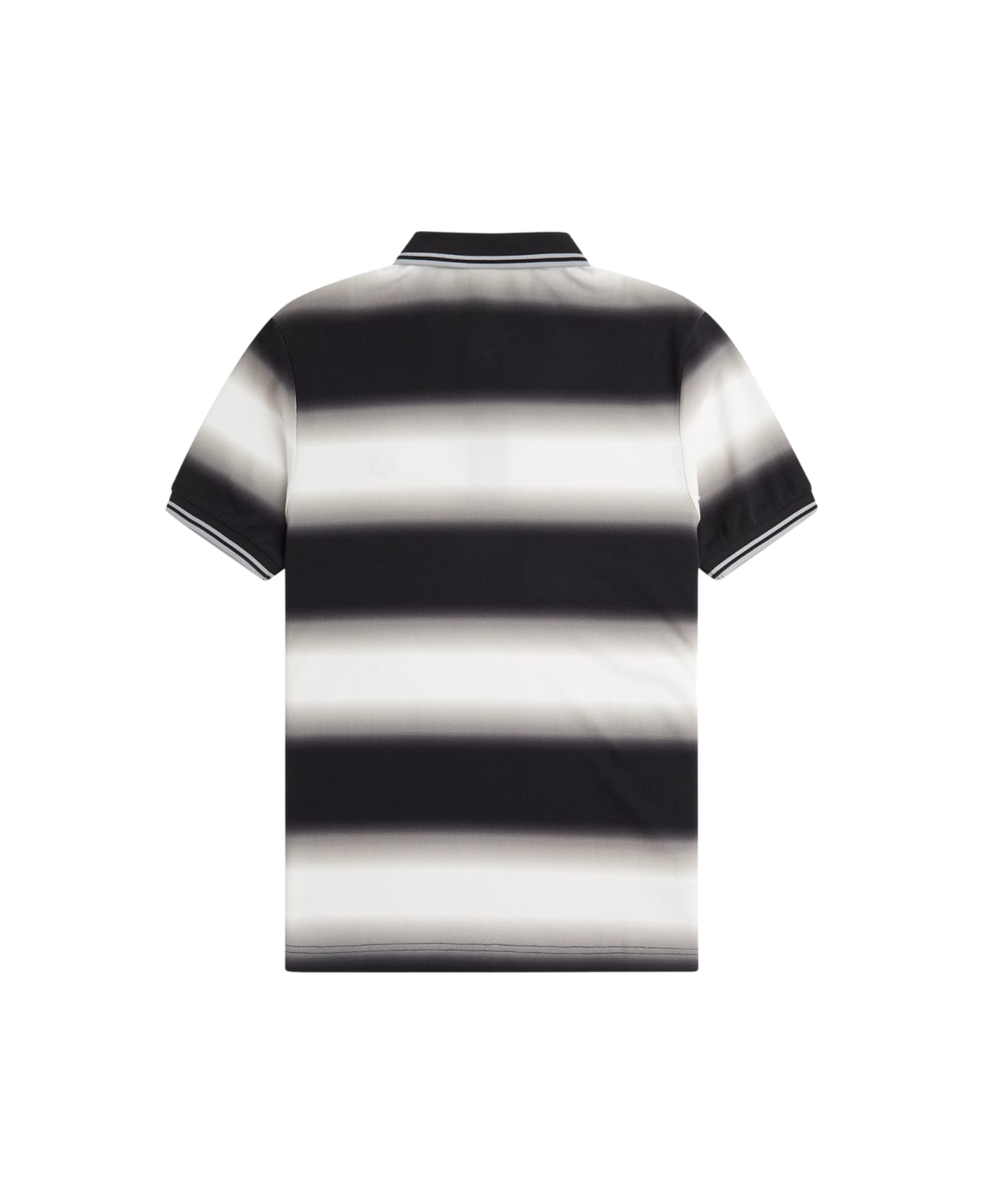 Fred Perry Fp Stripe Graphic Polo Shirt - Snow White