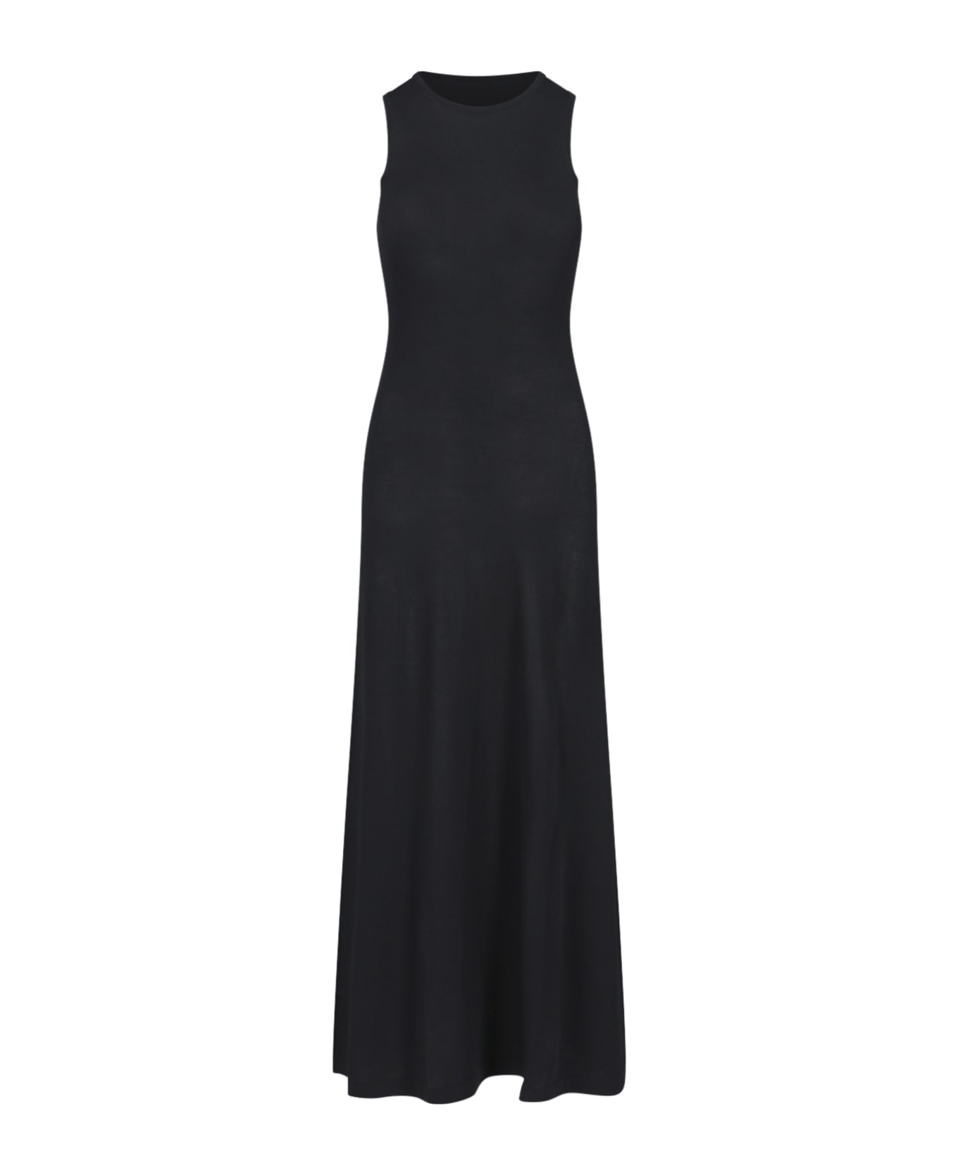 Parosh A-line Maxi Dress - Black  
