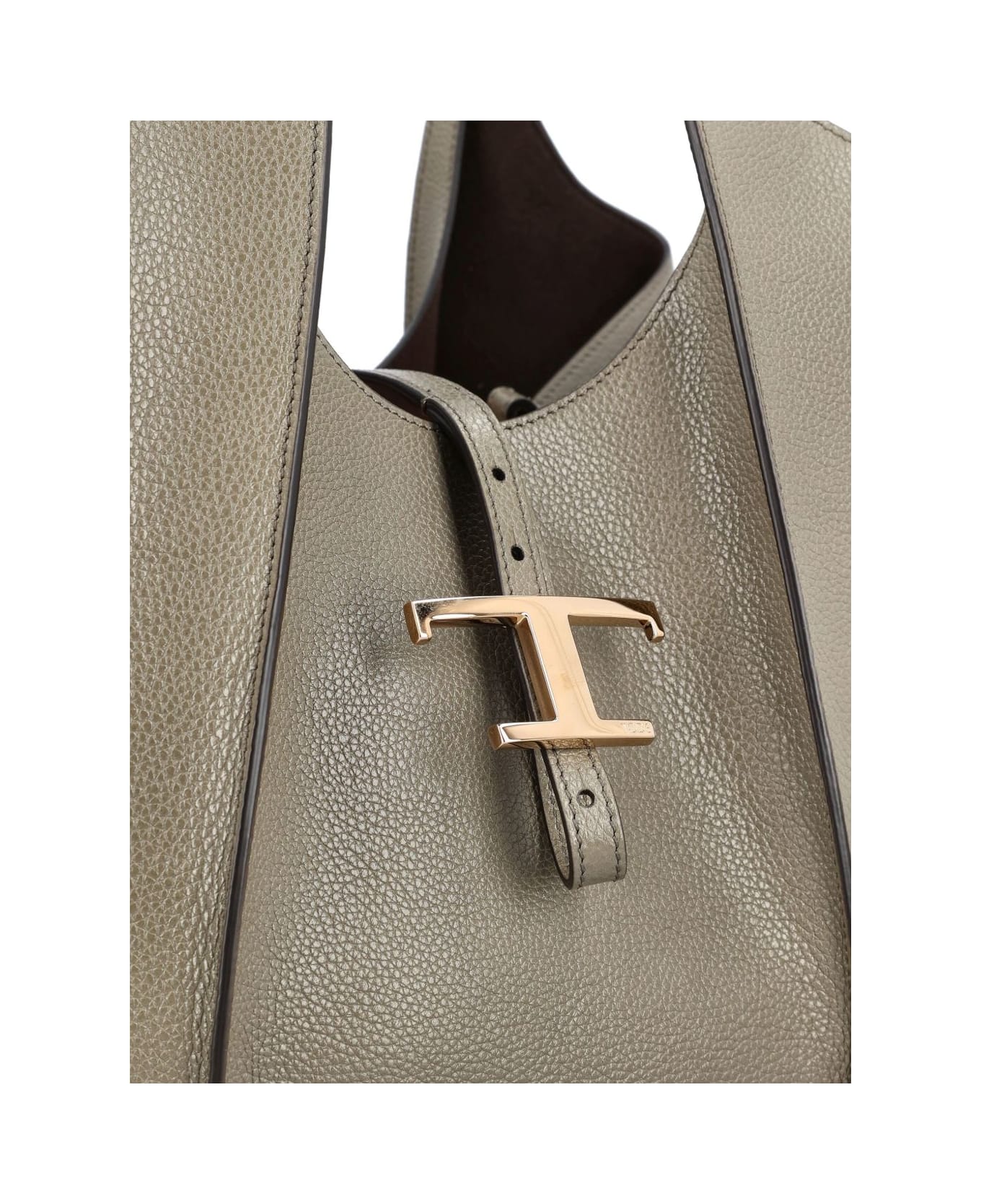 Tod
s Medium Leather Tote Bag - Dove Grey