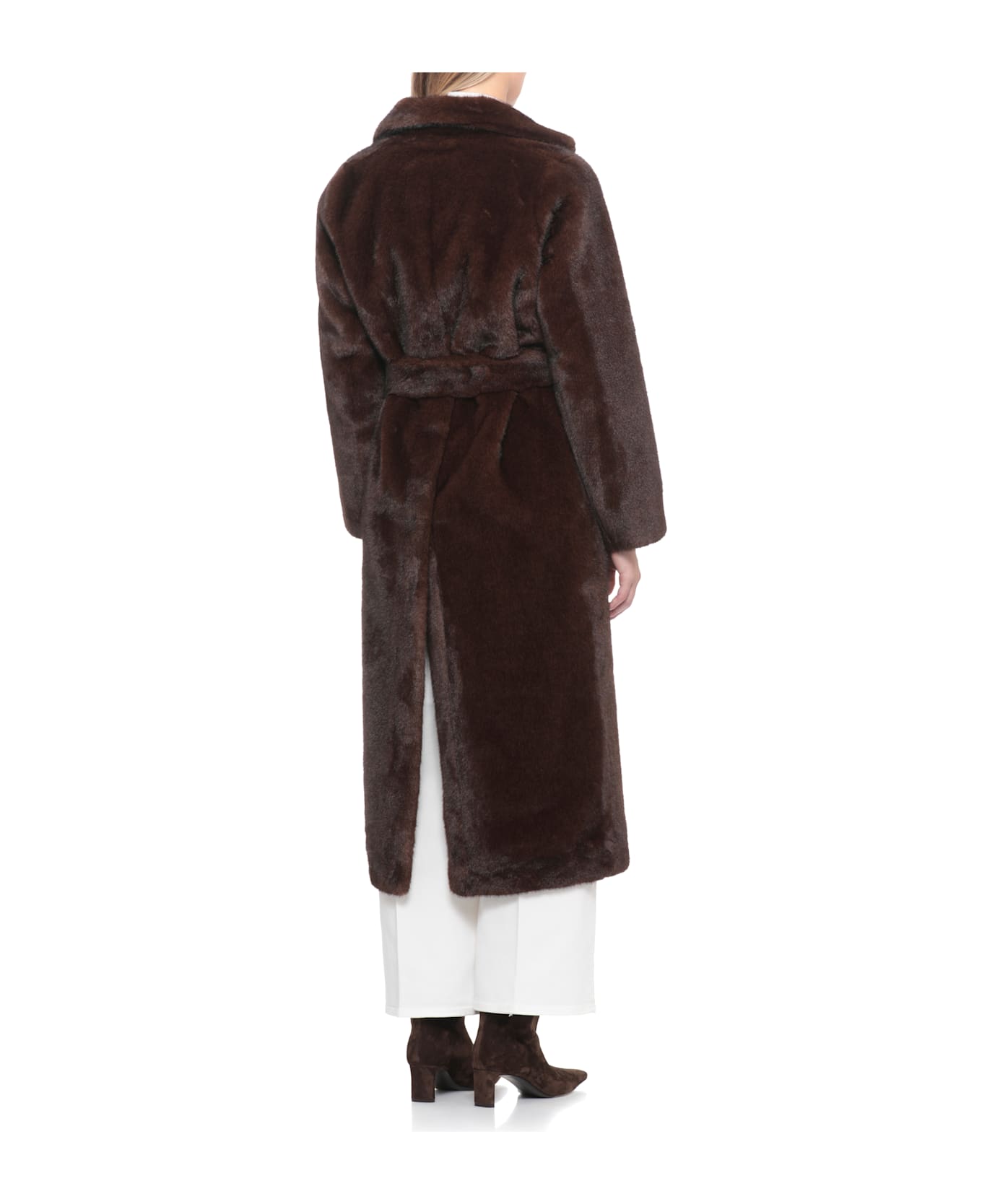 Valentini 1972 Synth Fur Coat - Brown