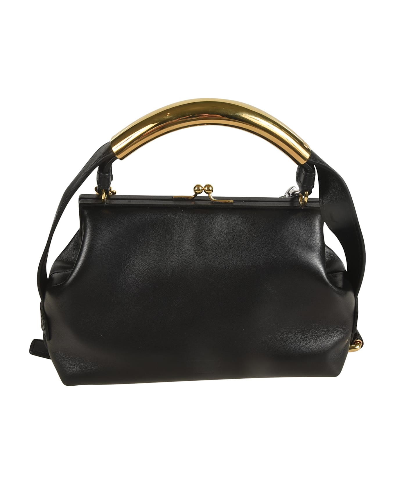 Moschino Snap-lock Tote - Black