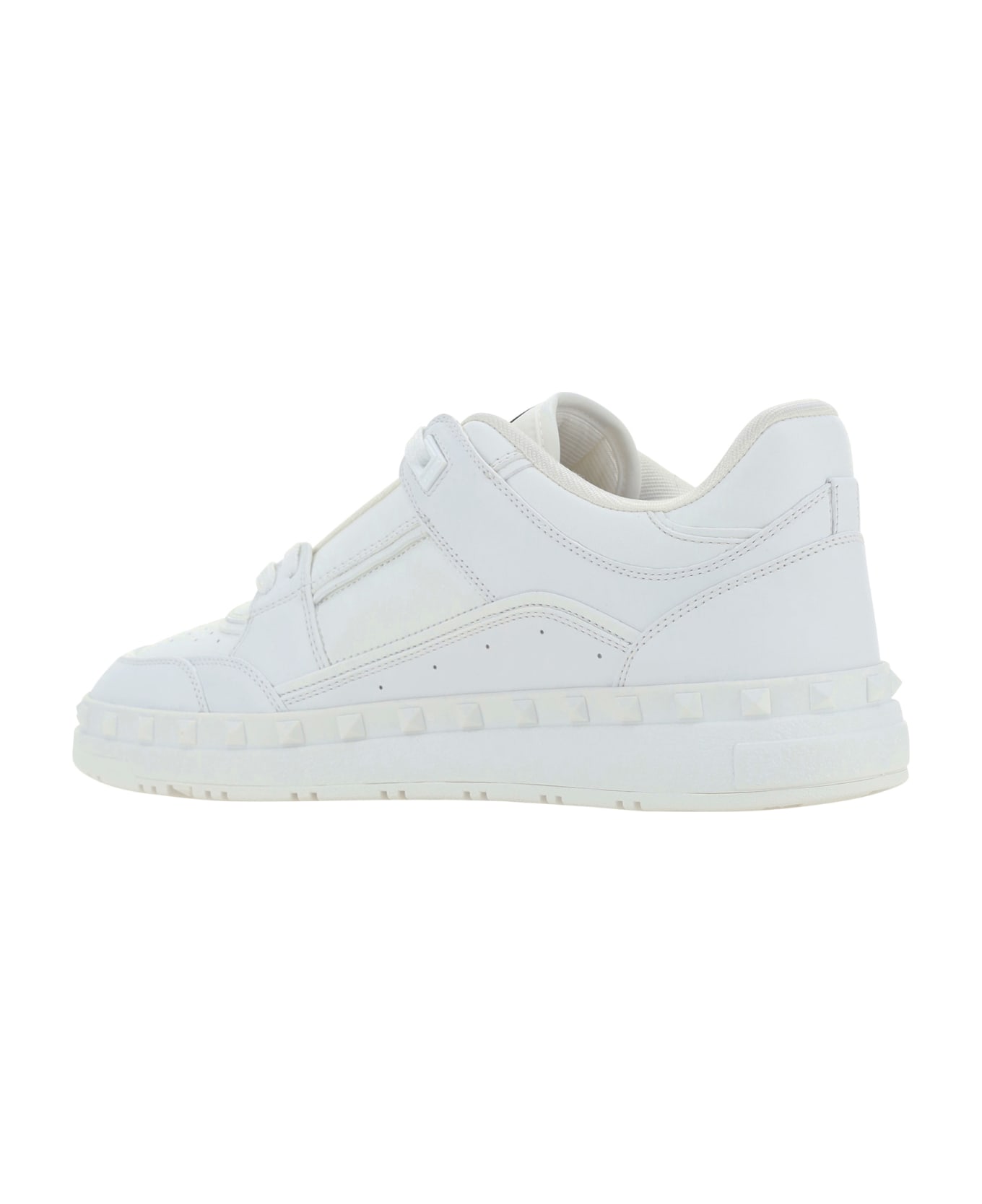 Valentino Garavani - Freedots Leather Low-top Sneakers - White