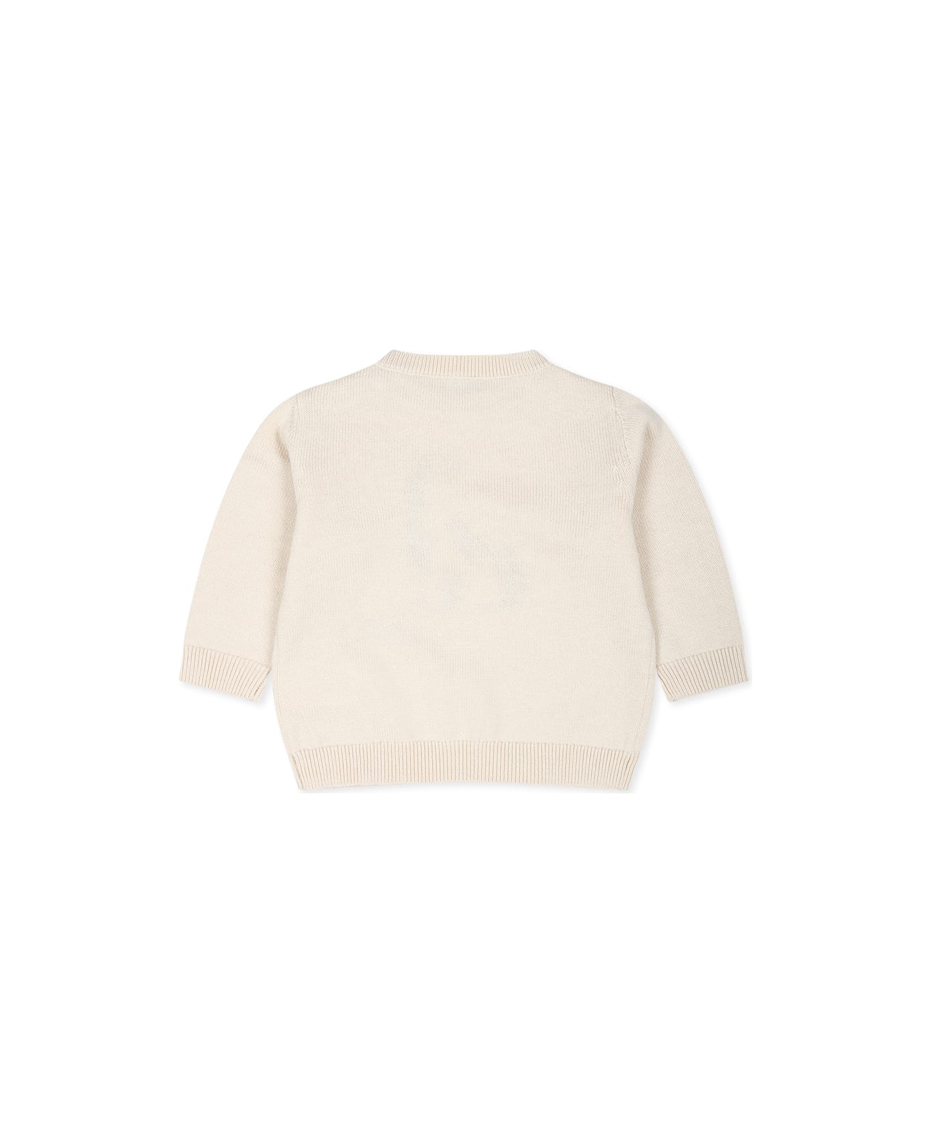 Bonpoint Beige Sweater For Babykids With Dog - Beige