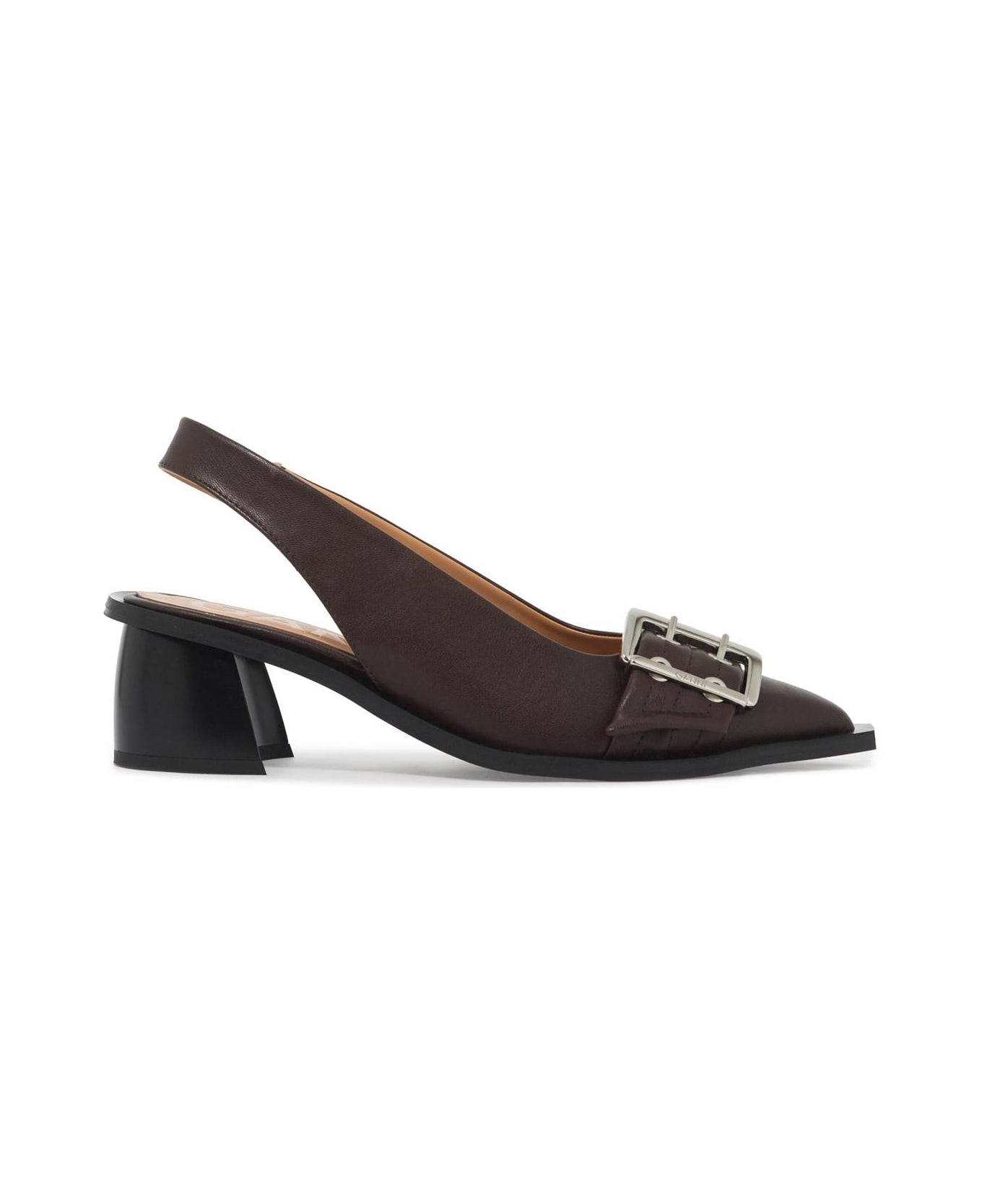 Ganni Slingback Decollet - CHOCOLATE FONDANT (Brown)