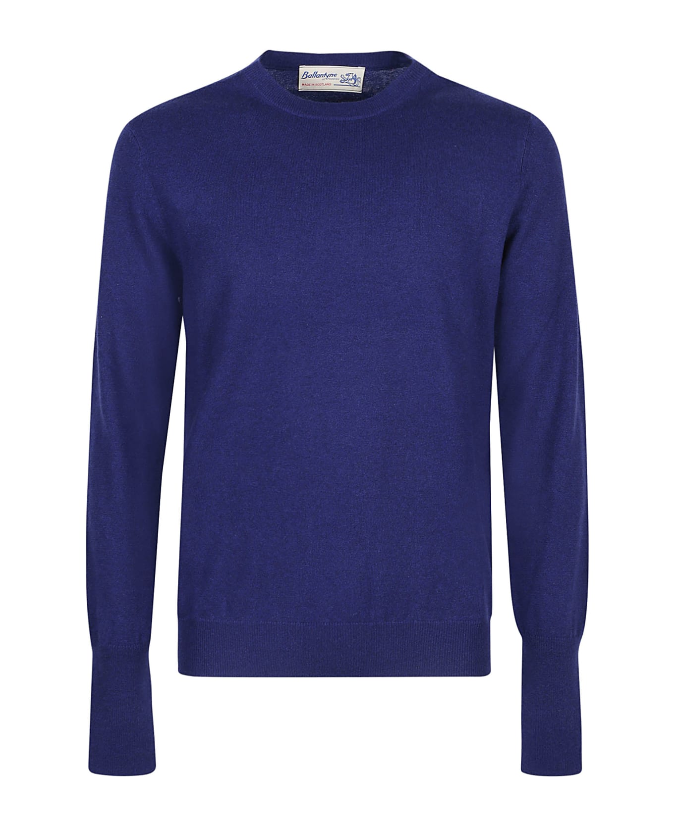 Ballantyne Plain Round Neck Sweater - Velvet