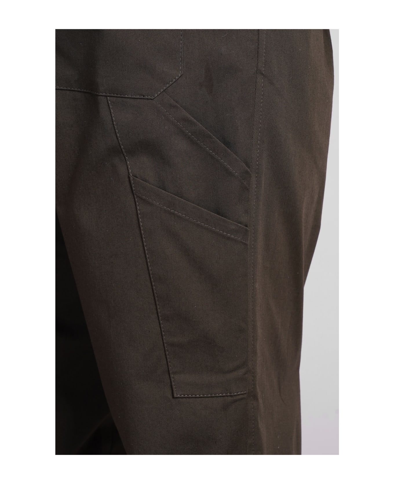Low Brand Seul Work Pants In Green Cotton - green