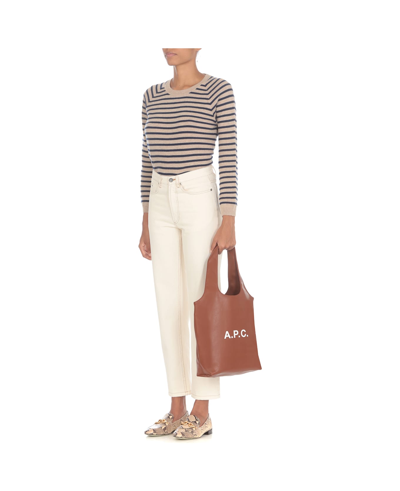 A.P.C. Ninon Tote Bag - Brown