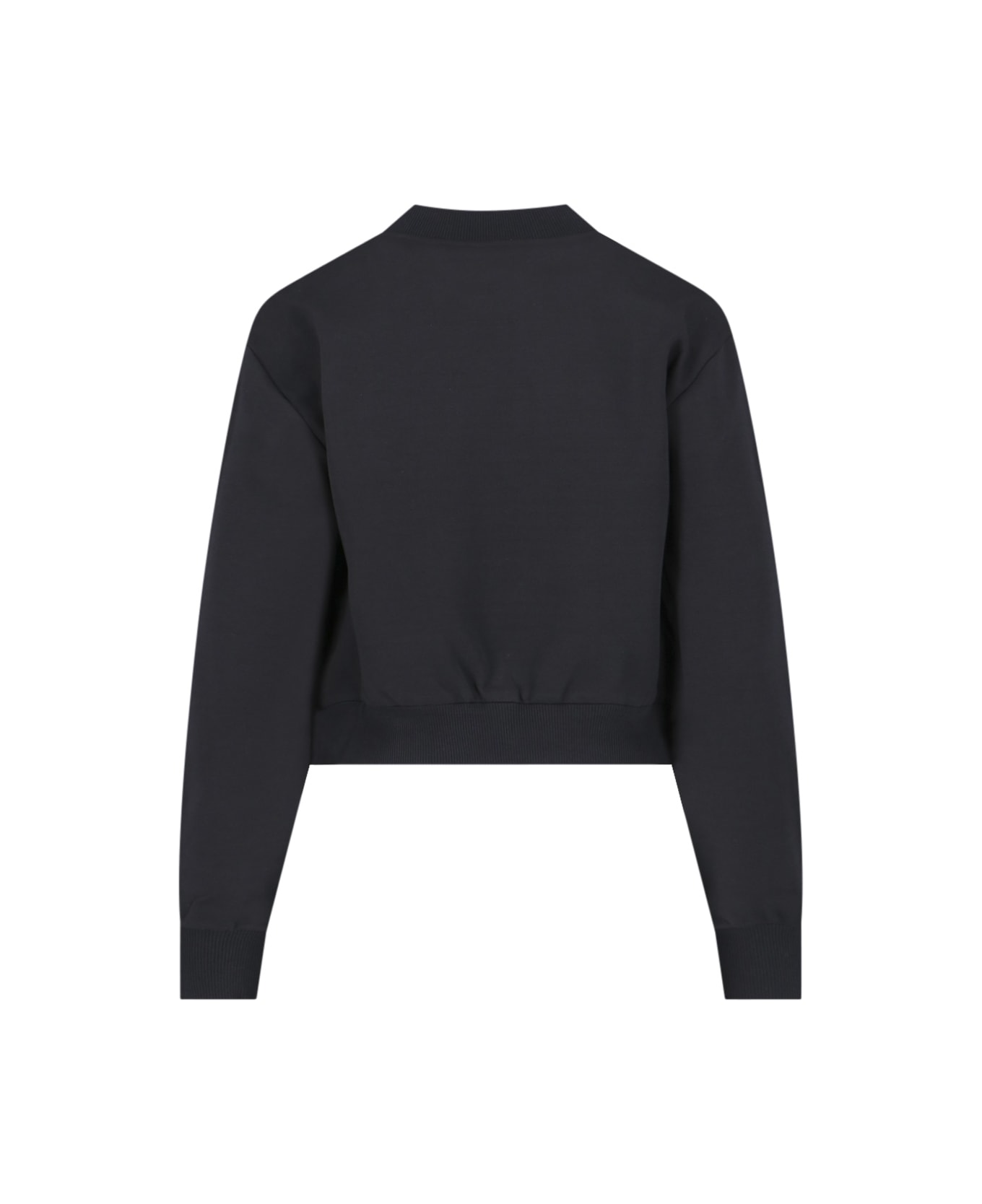 Dolce & Gabbana Logo Embroidered Crewneck Sweatshirt - Black フリース