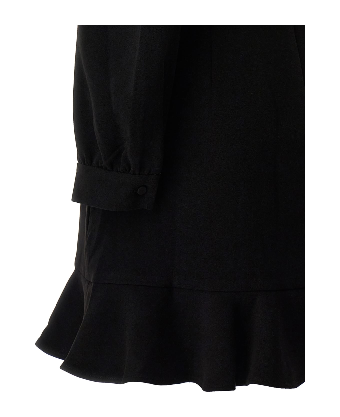 self-portrait 'black Crepe Embellished' Dress - Nero