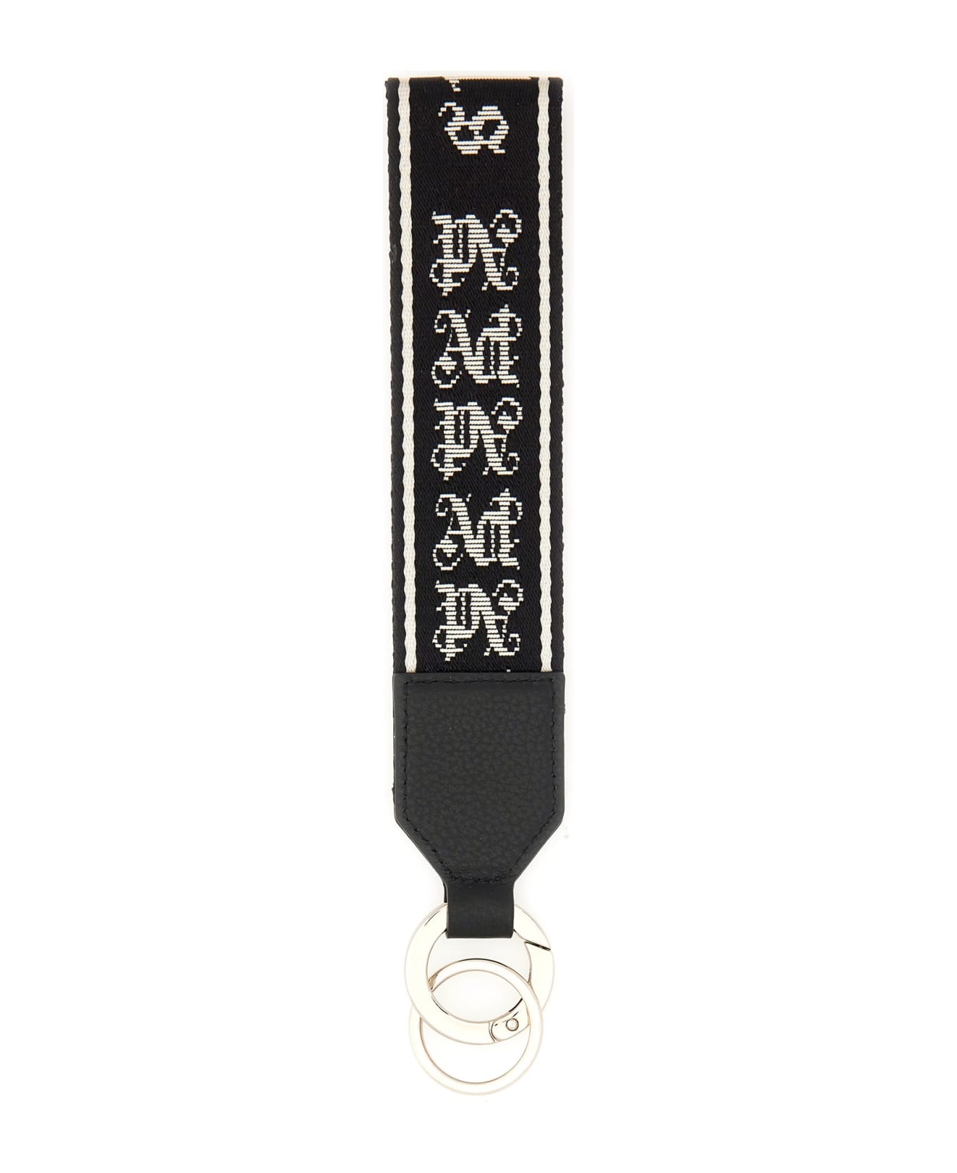 Palm Angels Key Holder With Logo - Black