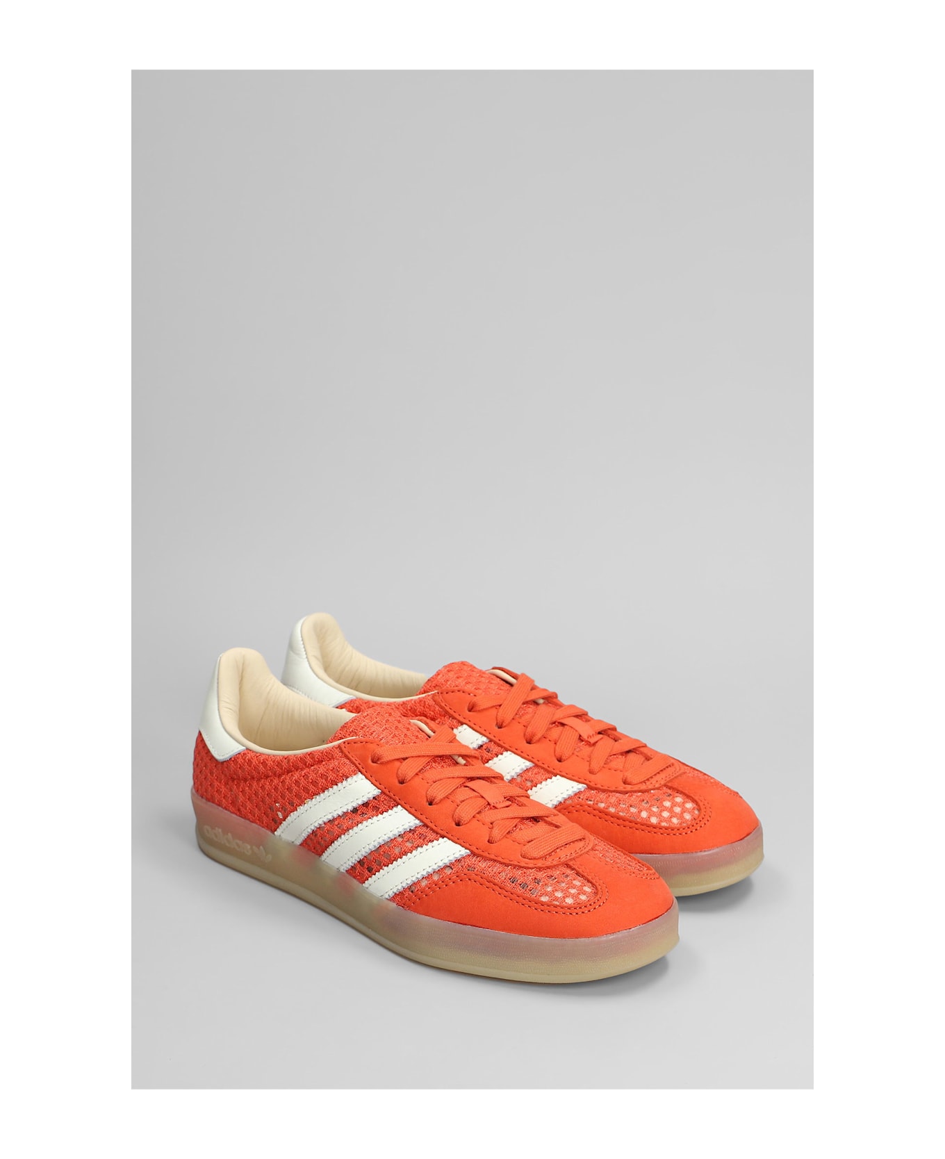 Adidas Gazelle Indoor Sneakers In Orange Fabric - orange