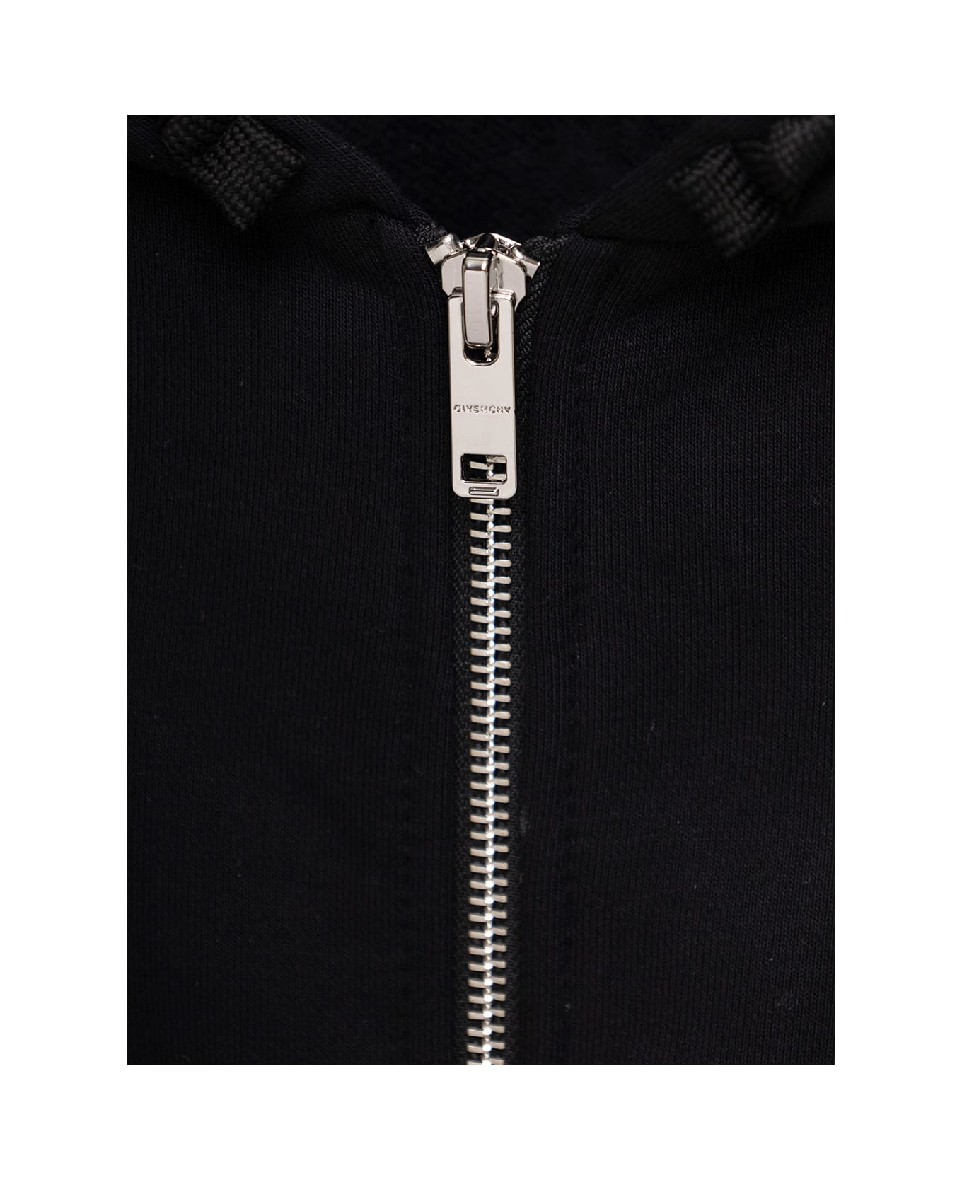 Givenchy Black Jersey Hoodie With Logo Givenchy Kids Boy - Black