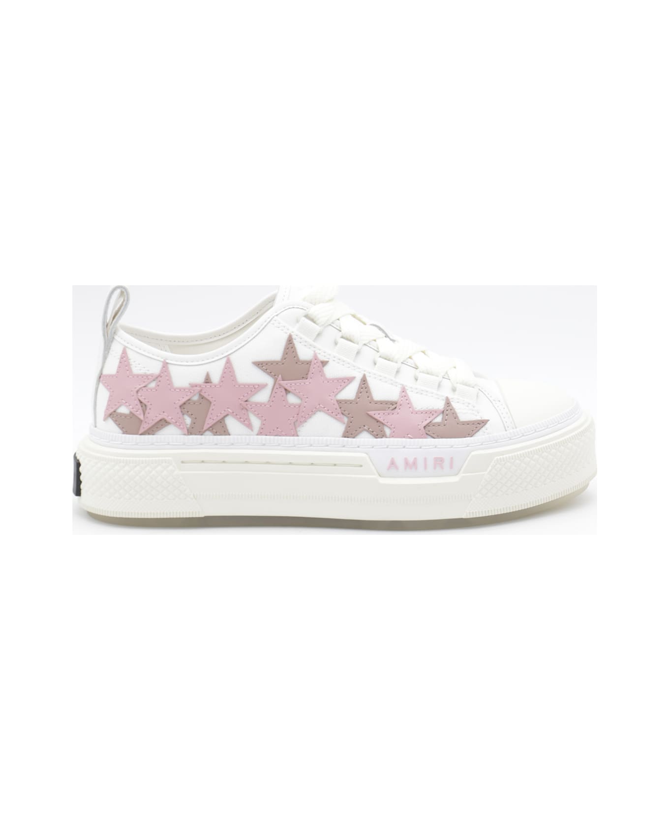 AMIRI White And Pink Sneakers - White