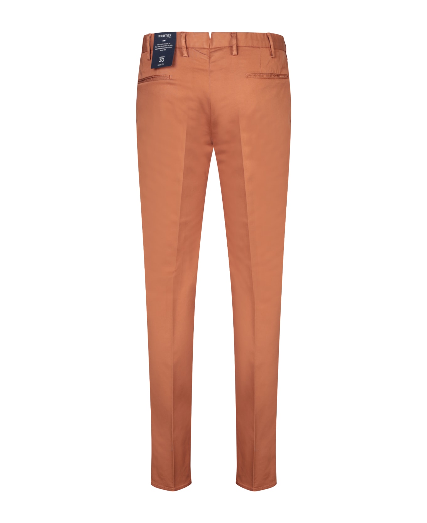 Incotex Brown Slim Fit Trousers - Brown ボトムス