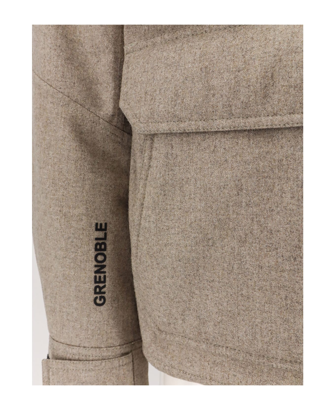 Moncler Grenoble Antuco Virgin Wool Jacket - Beige