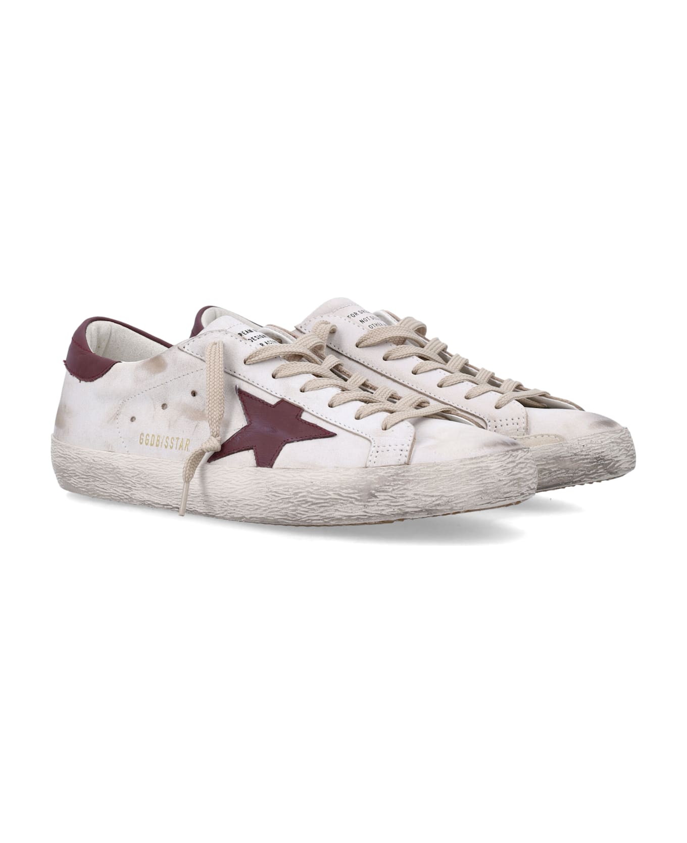 Golden Goose Super-star Sneakers White And Red - WHITE RED