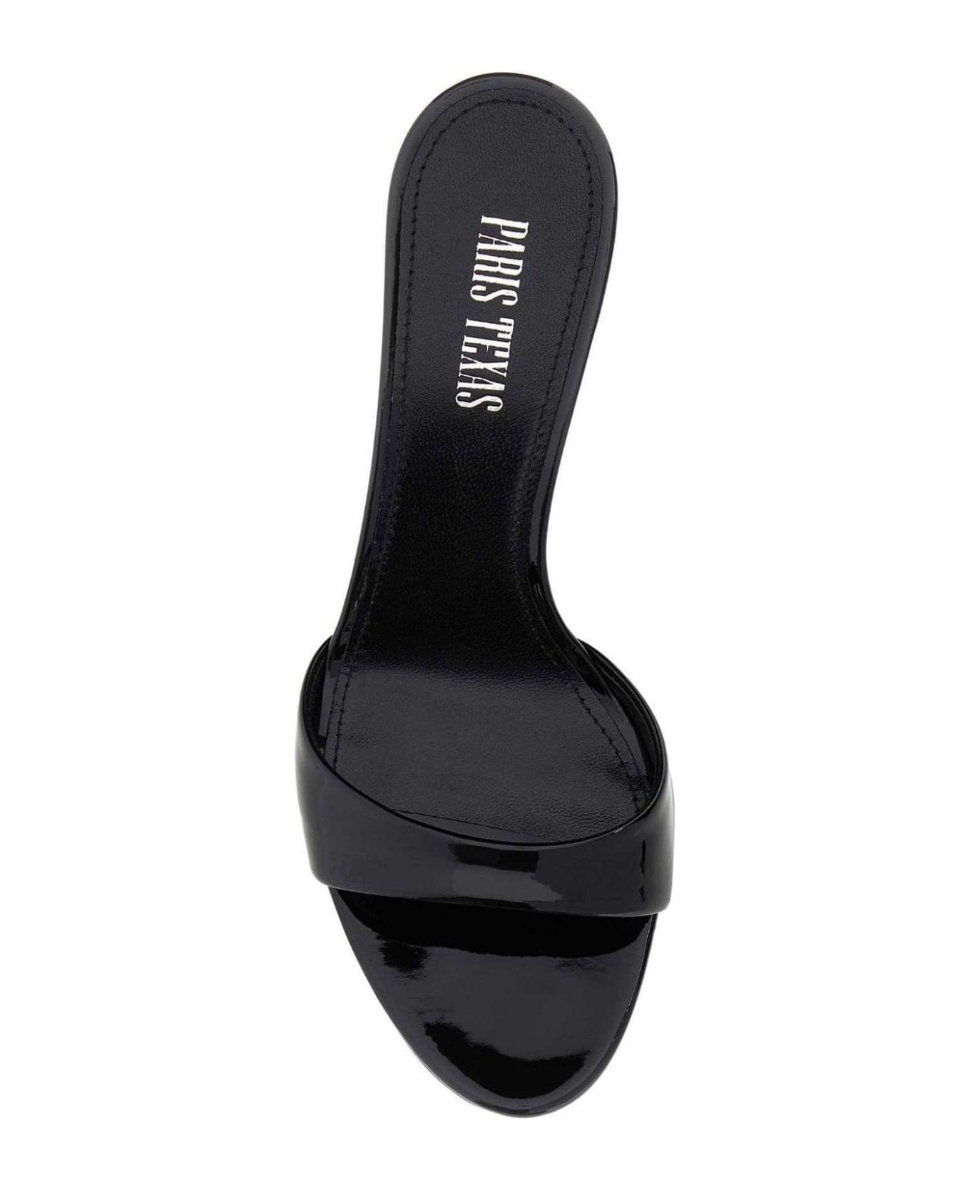 Paris Texas Lidia Stiletto Heel Mules - BLACK サンダル