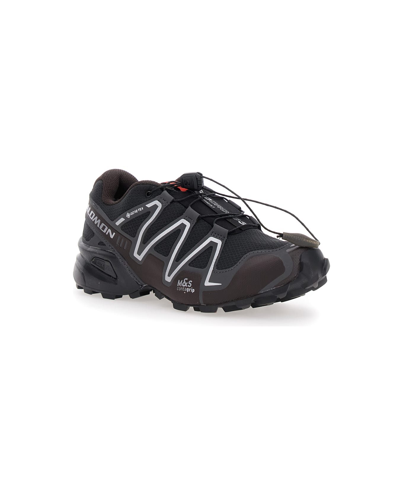 Salomon 'speedcross 3 Gtx' Black Sneakers With Quicklace Drawstring Closure And Embossed Logo On The Side In Fabric Unisex - Black