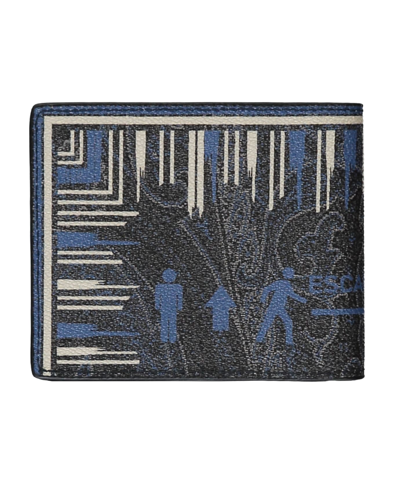 Etro Bandana Print Wallet - Blu