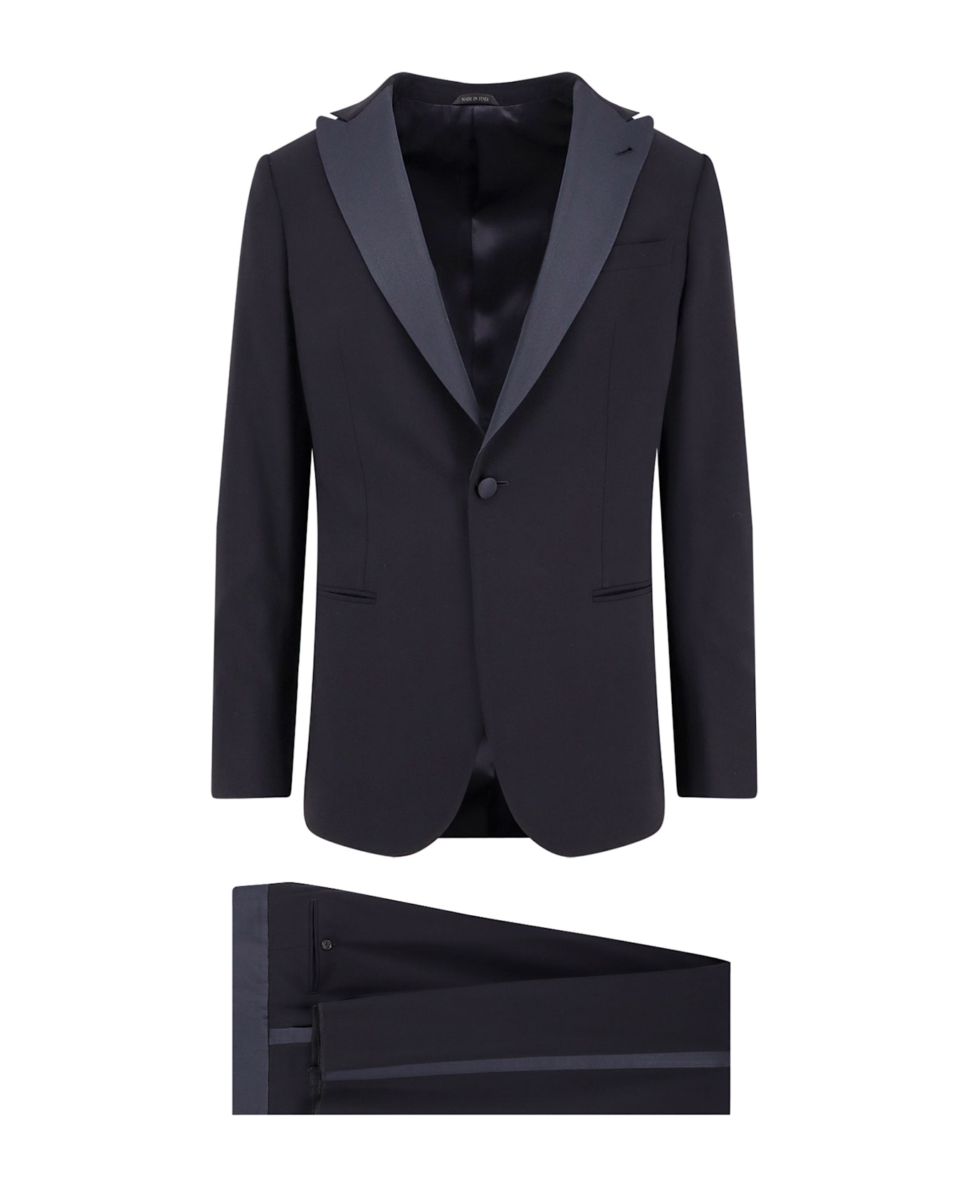 Giorgio Armani Soho Virgin Wool Tuxedo - Blue スーツ