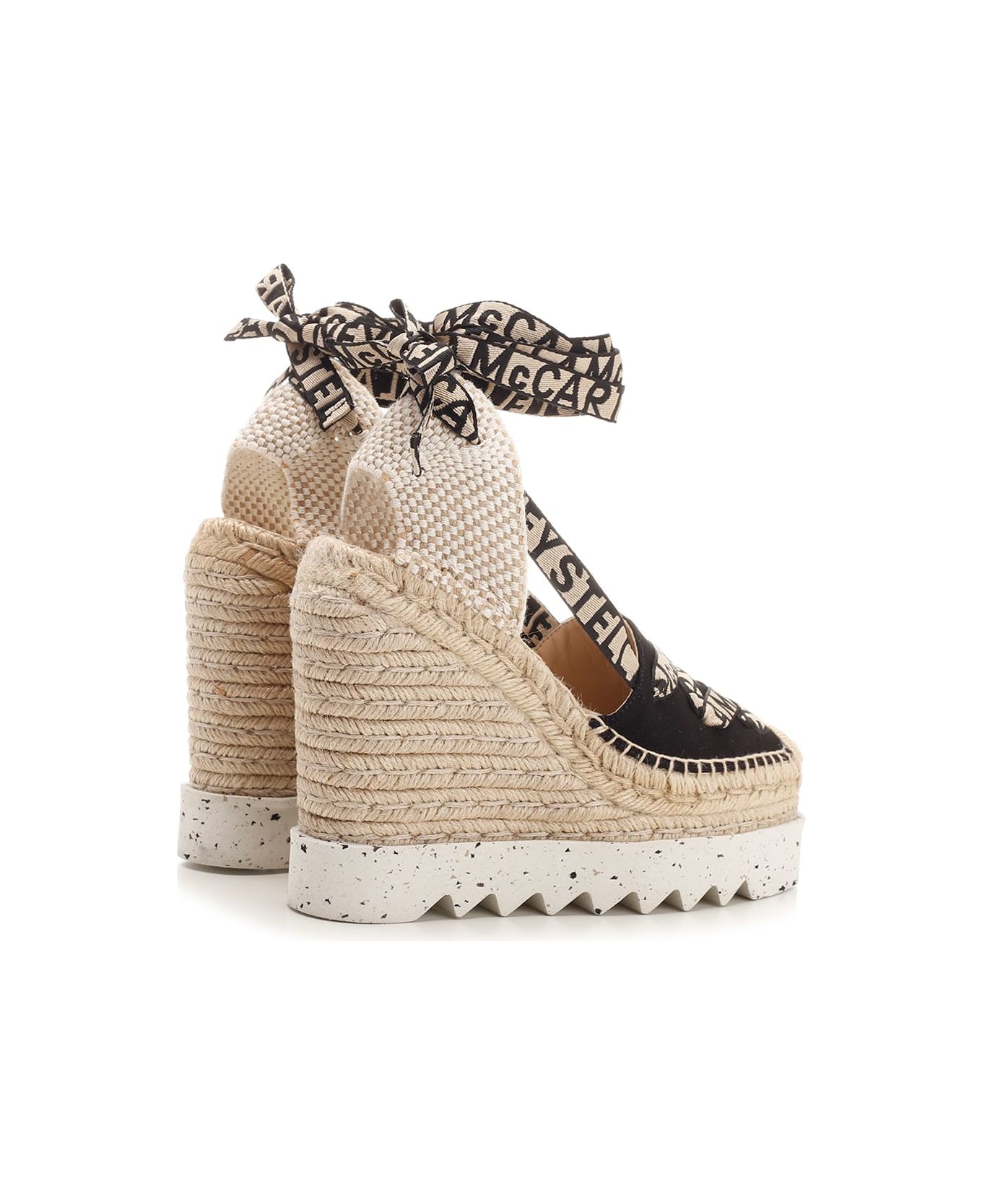 Stella McCartney 'gaia' Wedge Sandals - Black