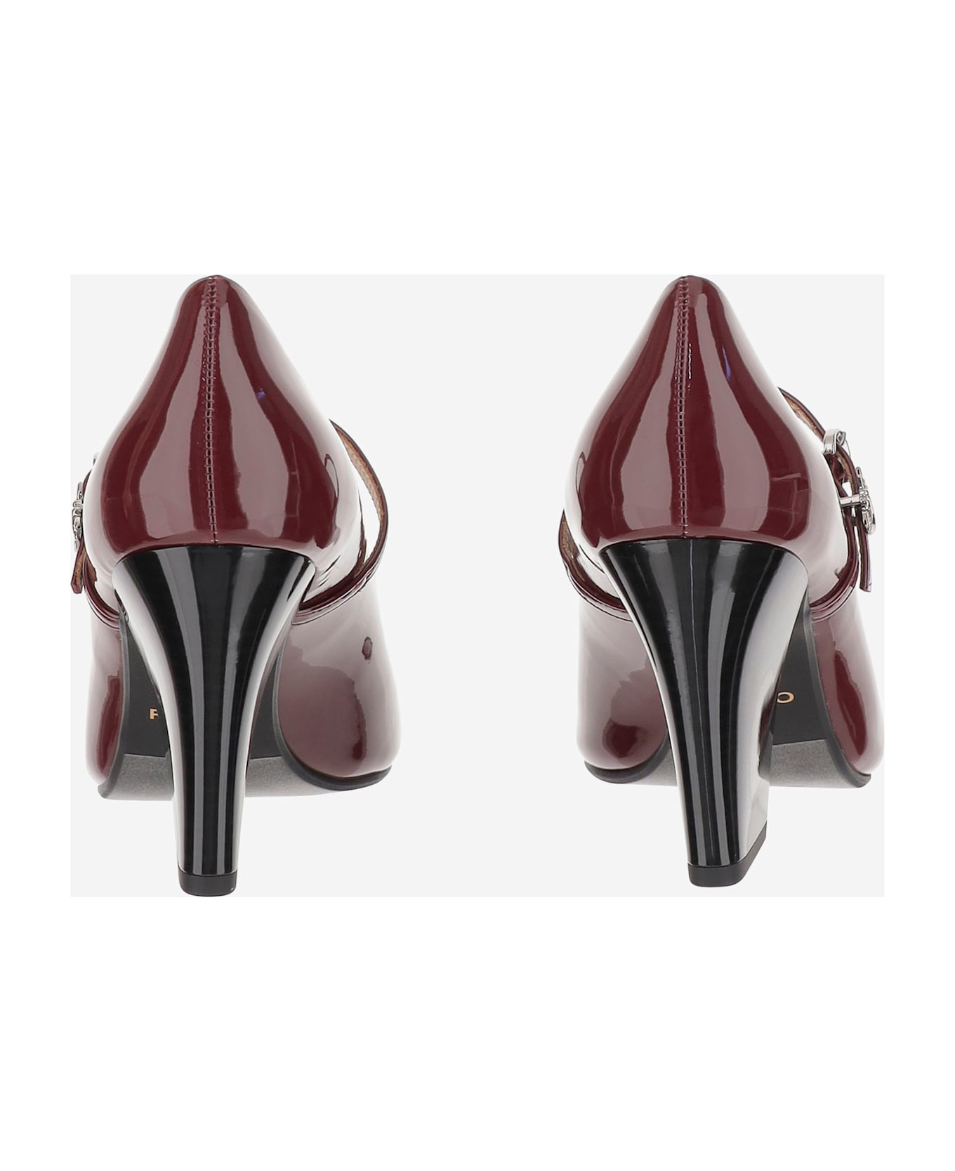 Pinko Shiny Leather Pumps - Red