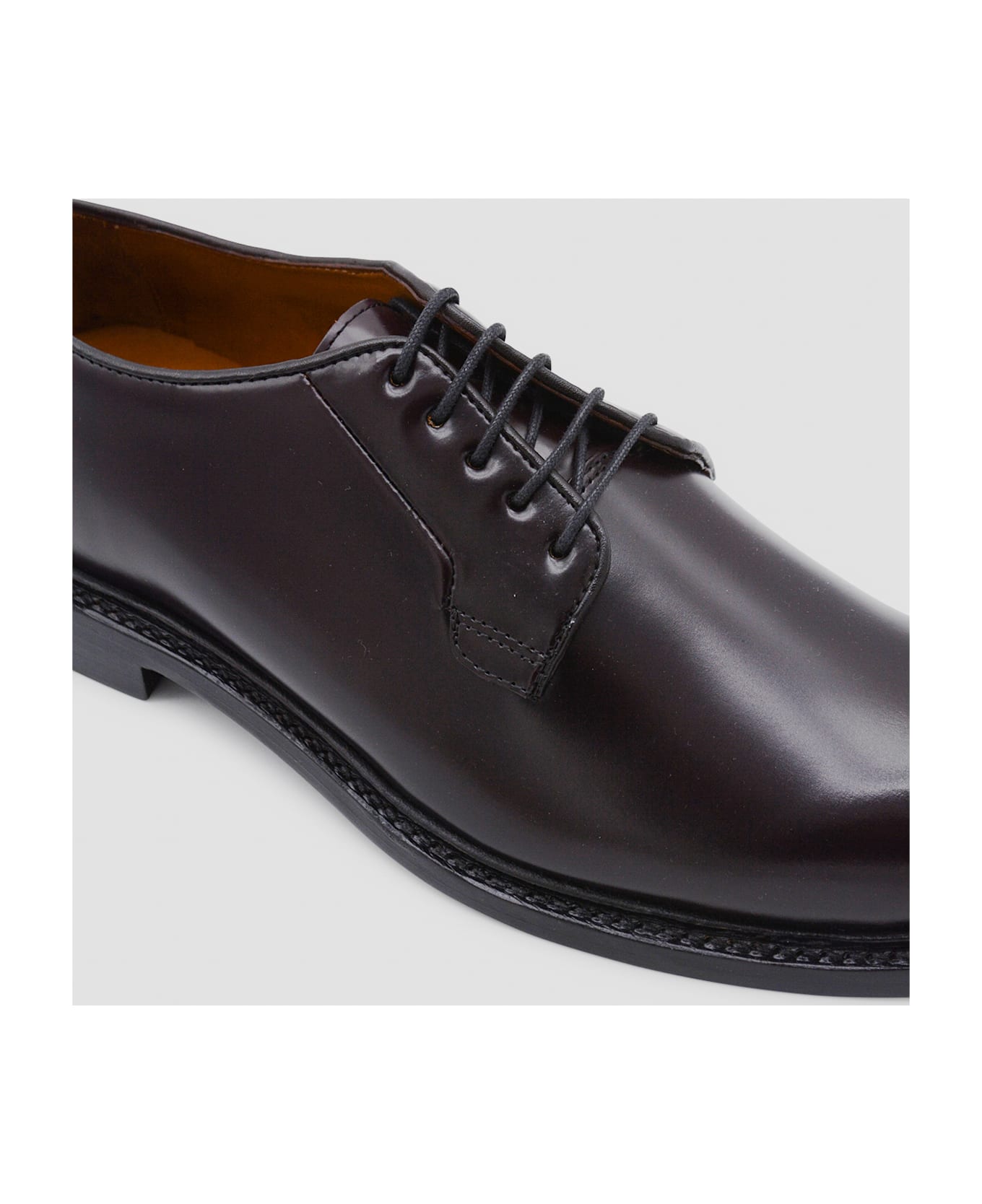 Sebago Burgundy Leather Milton Gyw Lace Up Shoes - Purple