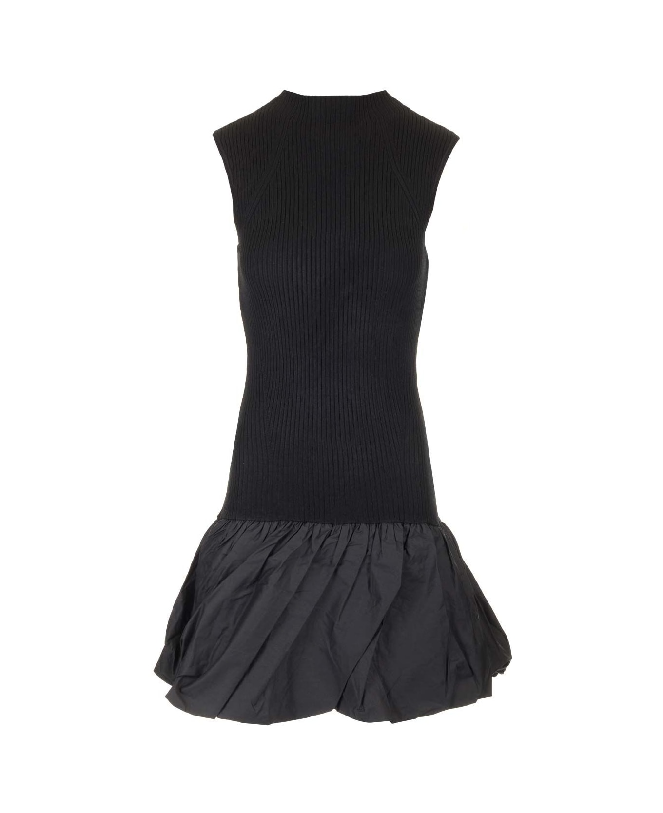 Rotate by Birger Christensen Black Mini Knitted Dress - Black