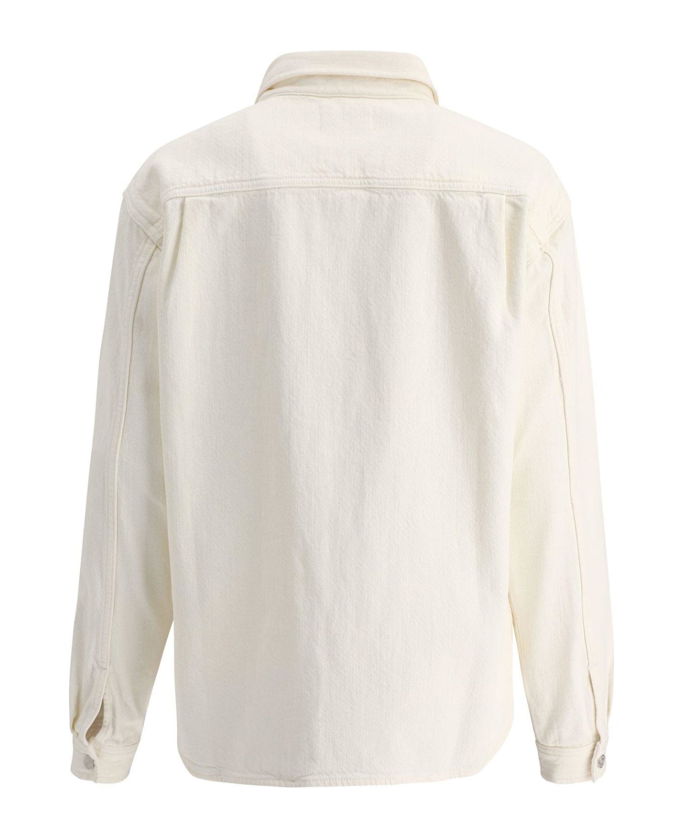 Frame Long-sleeved Buttoned Shirt - Off White
