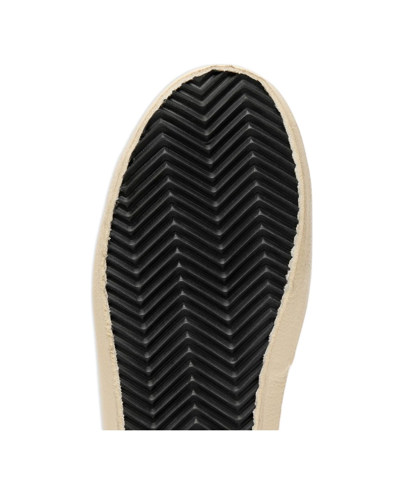 Golden Goose Kids Leather Sneakers With Glitter Star - White