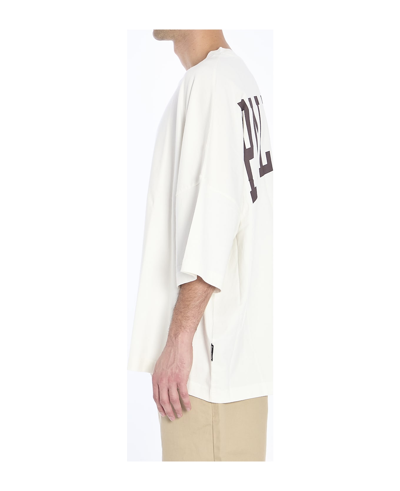 Palm Angels Back College T-shirt - WHITE