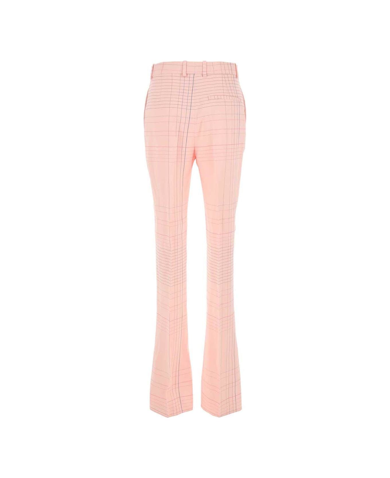 Bottega Veneta Flared Stretched Trousers - PINKBLUE