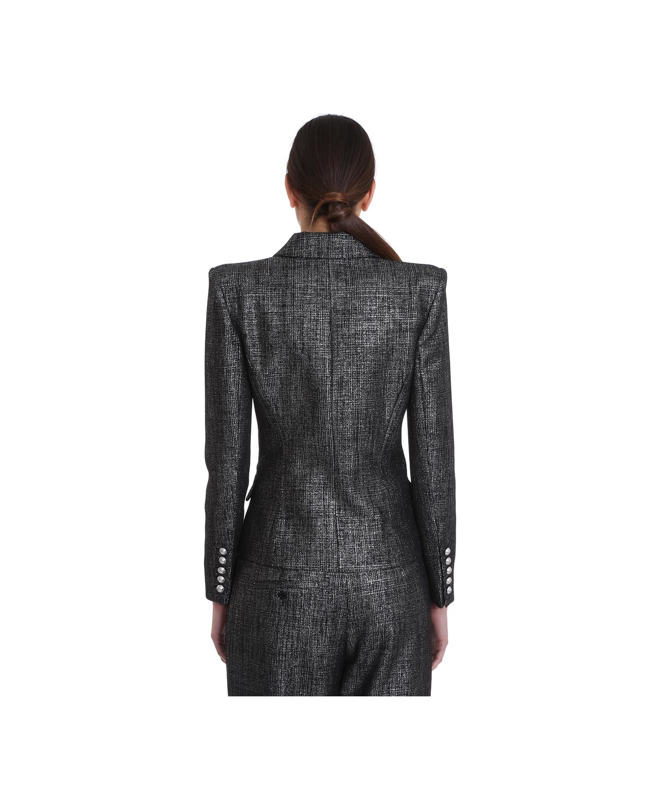 Balmain Blazer In Black Wool - black