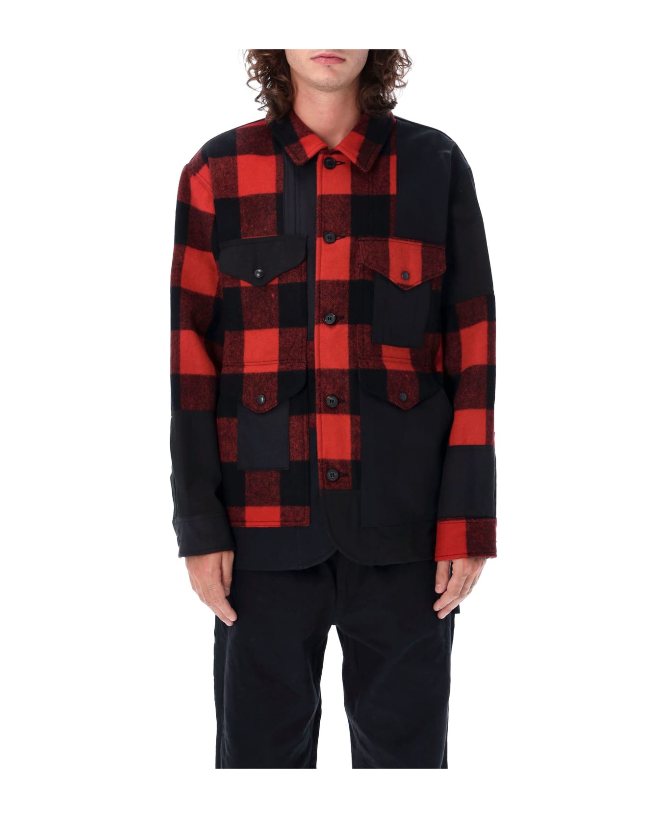 Comme des Garçons Homme Shirt Jacket Check Red - RED CHECK