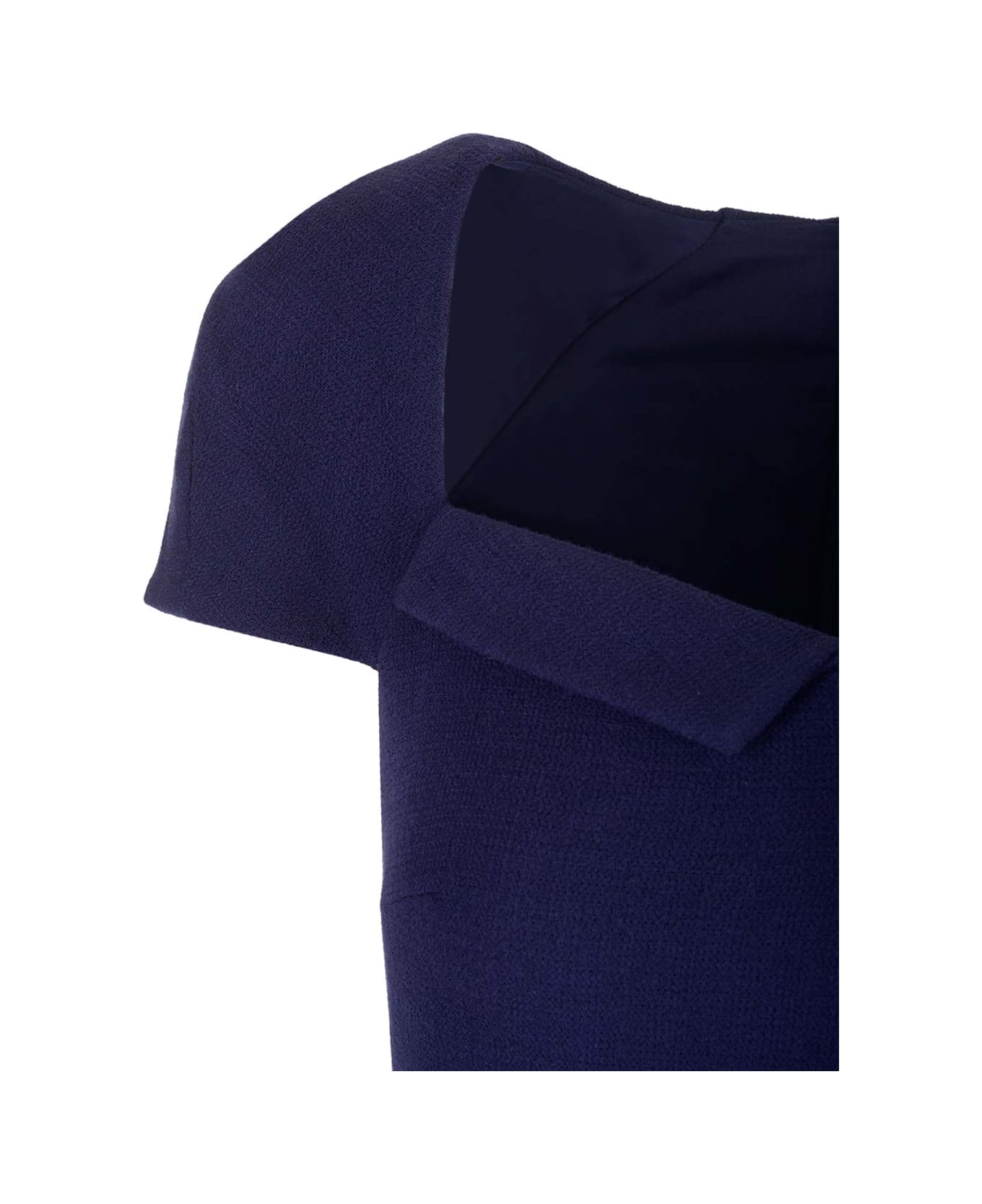 Roland Mouret Wool Cady Midi Dress - Blue