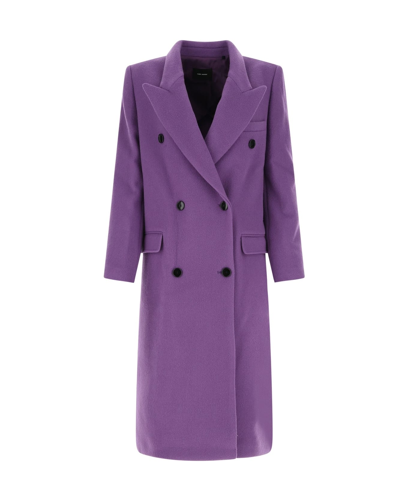 Isabel Marant Purple Wool Blend Enarryli Coat - UTVI