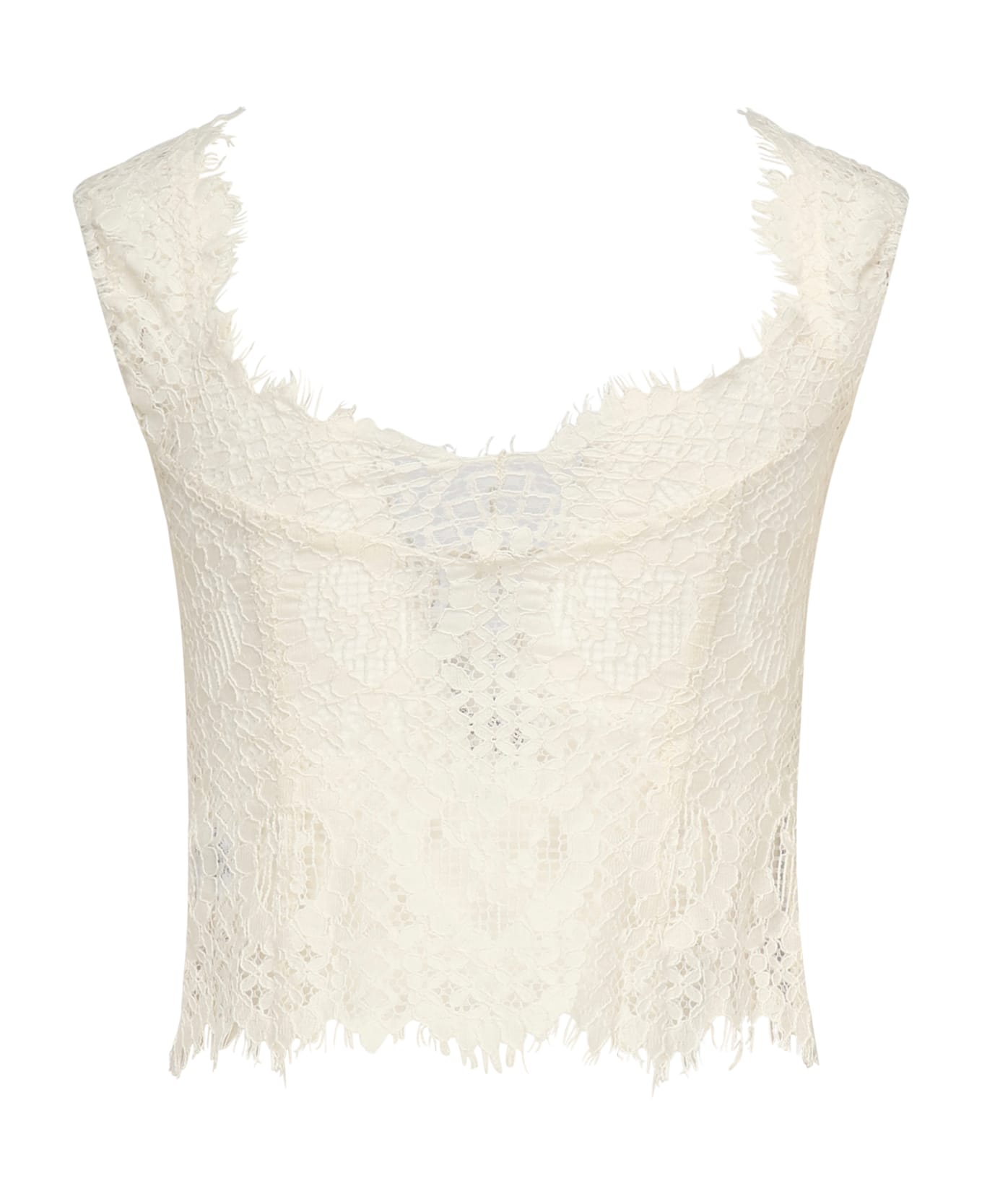 For Love 
Lemons Waverly Lace Top - White