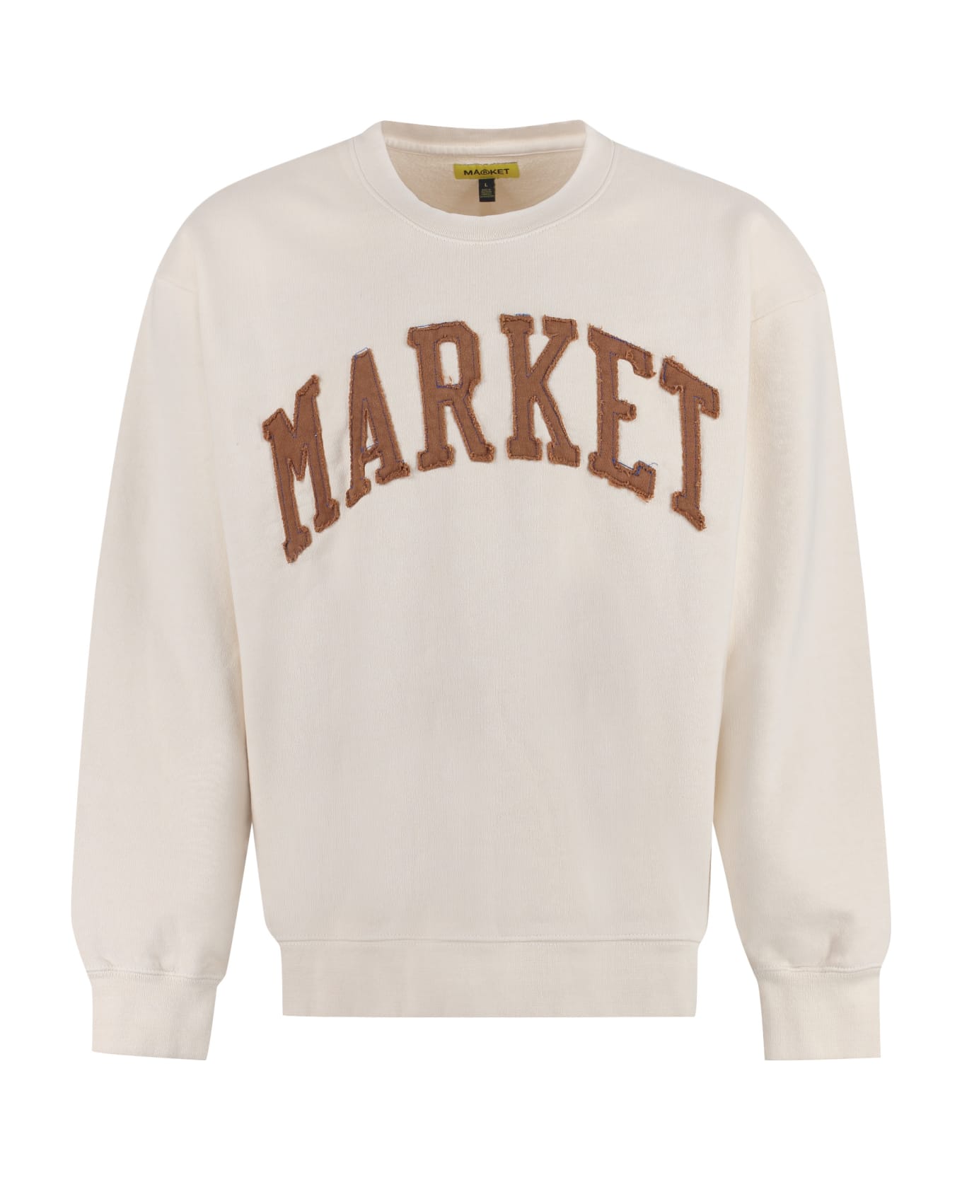 Market Cotton Crew-neck Sweatshirt - panna フリース