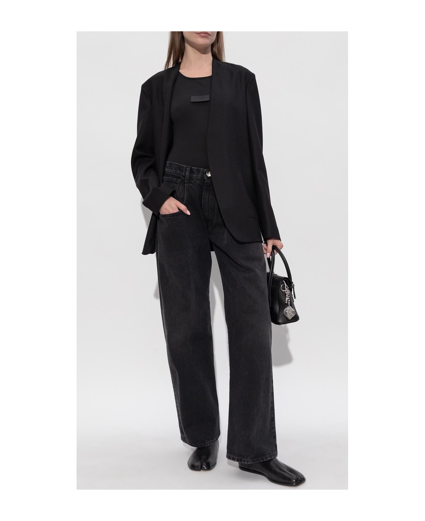 Maison Margiela Jeans With Logo - Black