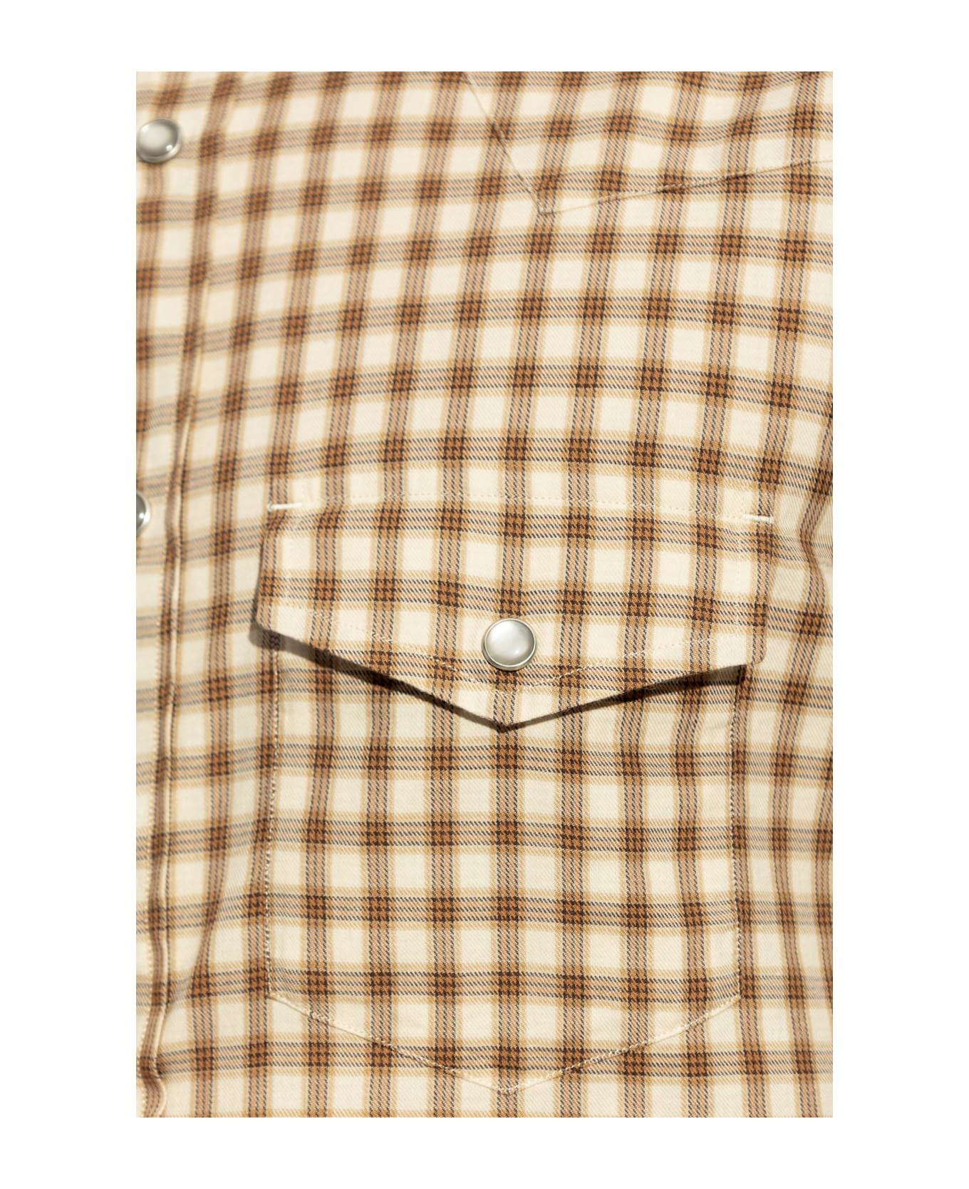 Tom Ford Shirt With Pockets - Brown