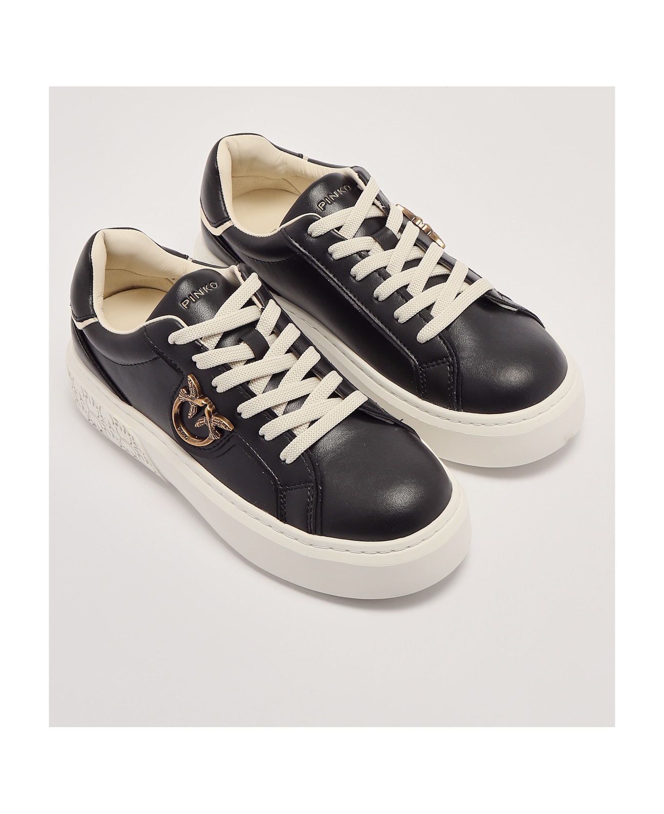 Pinko Yoko 01 Sneaker - NERO-PLATINO