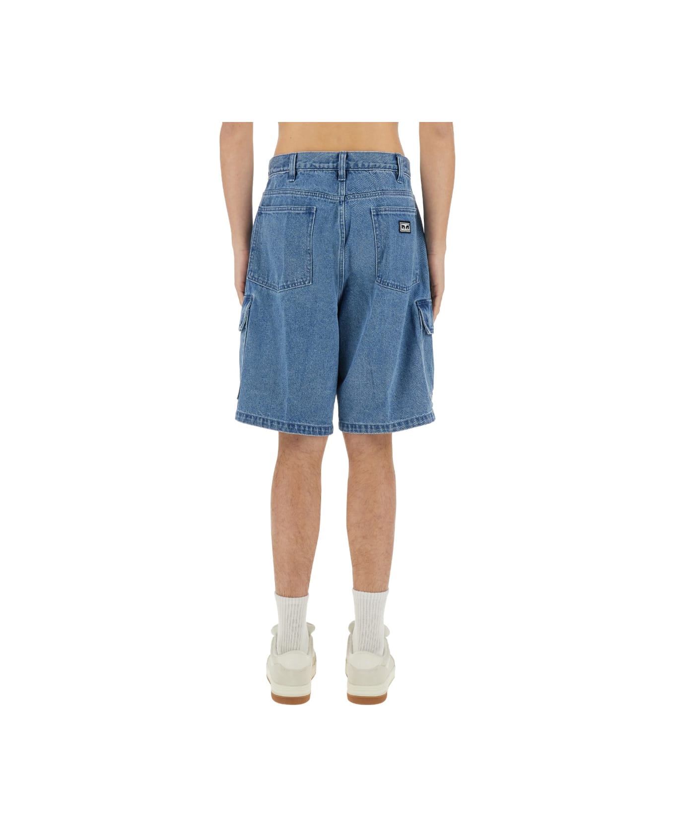 Obey Baggy Bigwig Cargo Shorts - BLUE